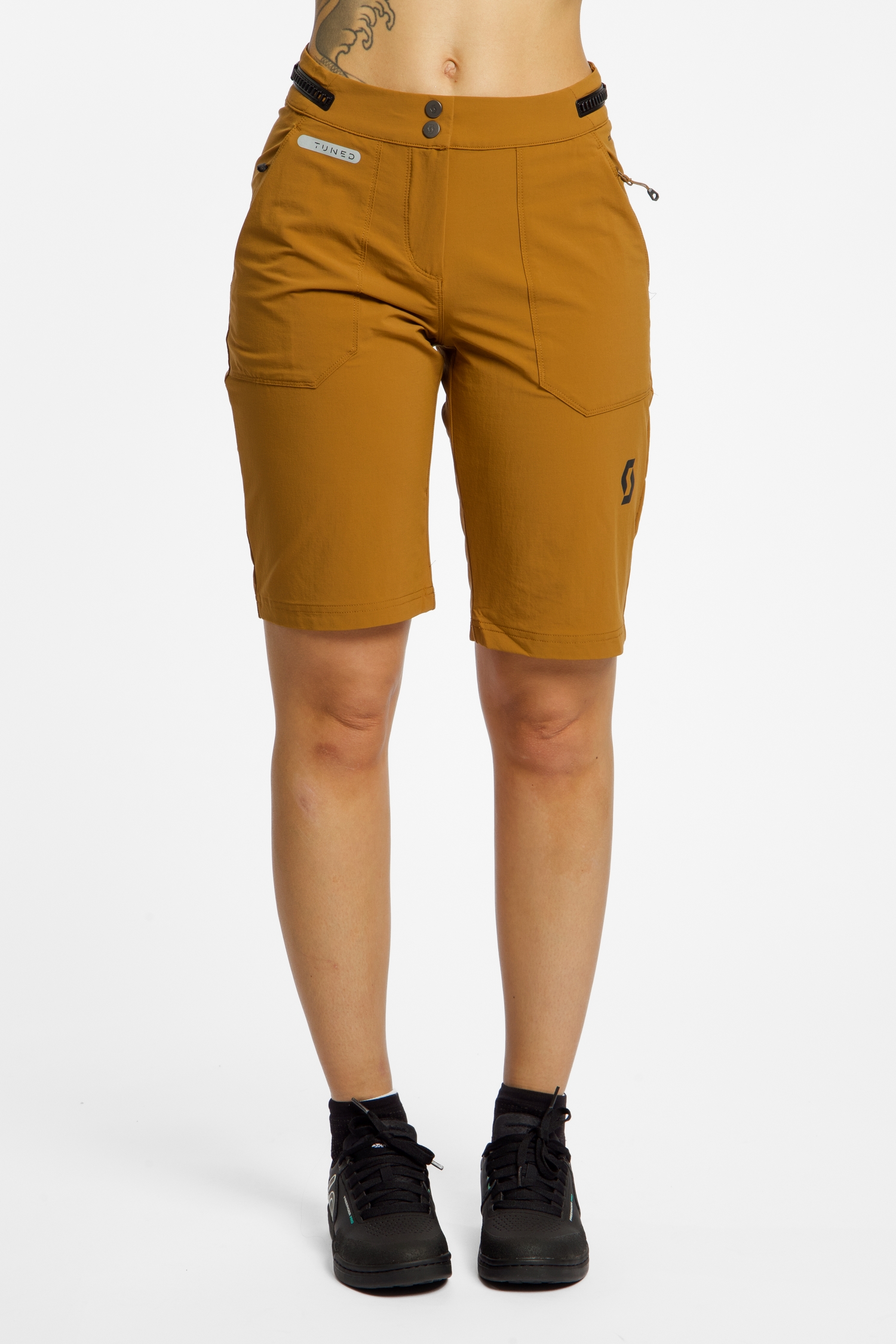 Image of SCOTT Trail Tuned Damen Bikeshort Beige, Damen, Größe: M