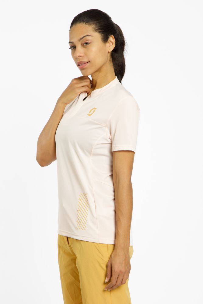 Image of SCOTT Trail Vertic Zip Damen Biketrikot Beige, Damen, Größe: L