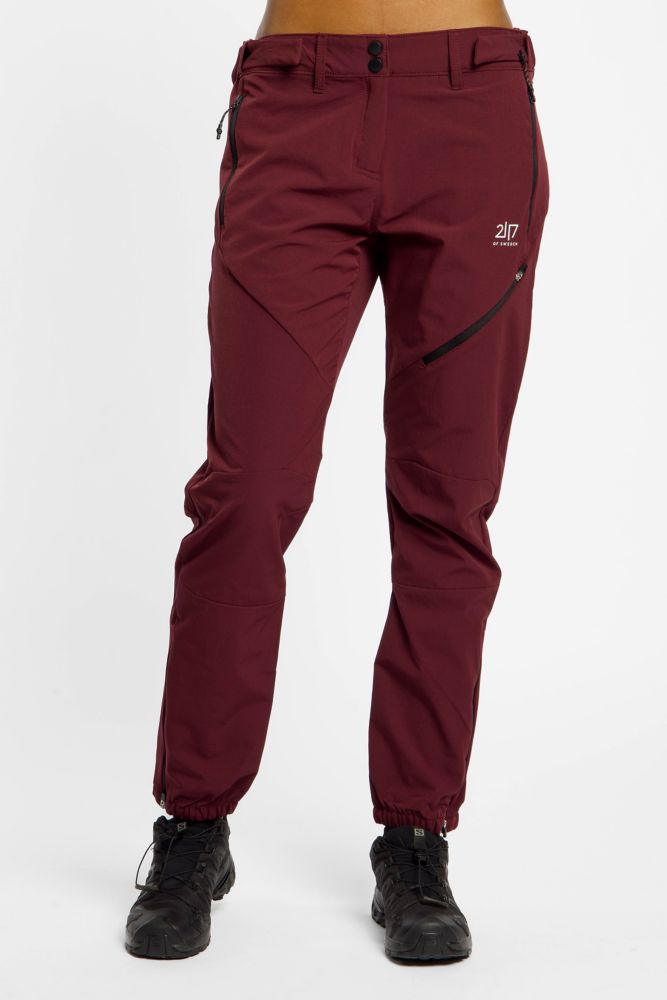 Image of 2117 OF SWEDEN Sandhem Damen Wanderhose Dunkelrot, Damen, Größe: S