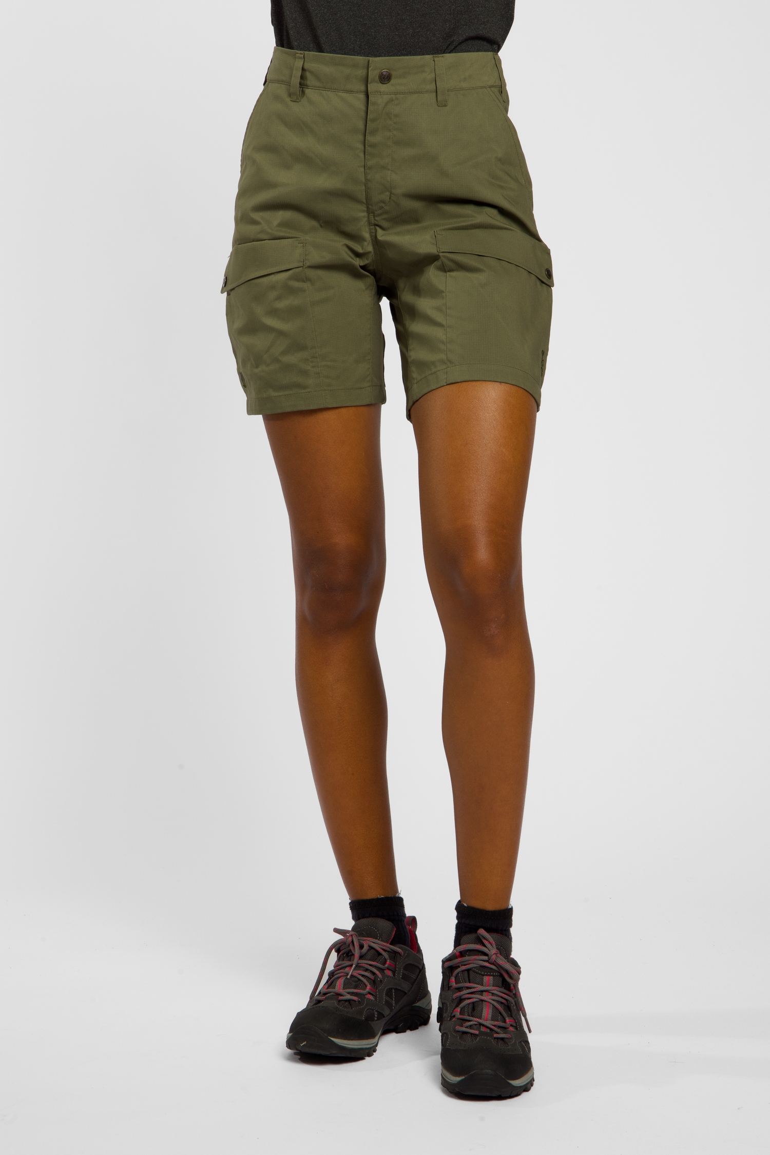 Image of Fjällräven Abisko Hybrid Trail Damen Wandershort Grün, Damen, Größe: 40