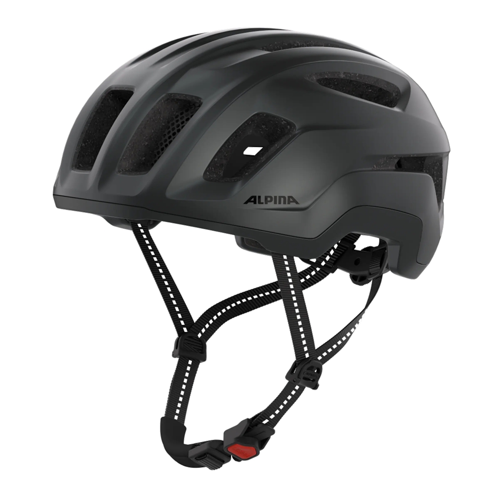 Image of ALPINA Paranus Urban Velohelm Schwarz, Herren, Größe: 55-59