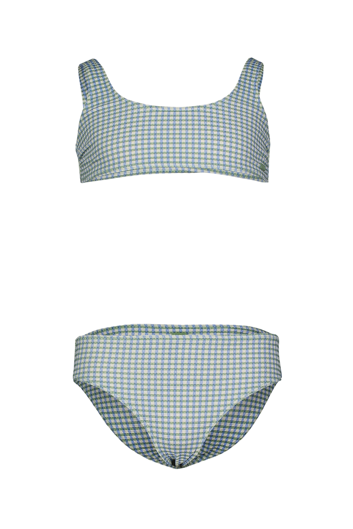 Roxy Gingham Bralette Mädchen Bikini Blau, , Größe: 128
