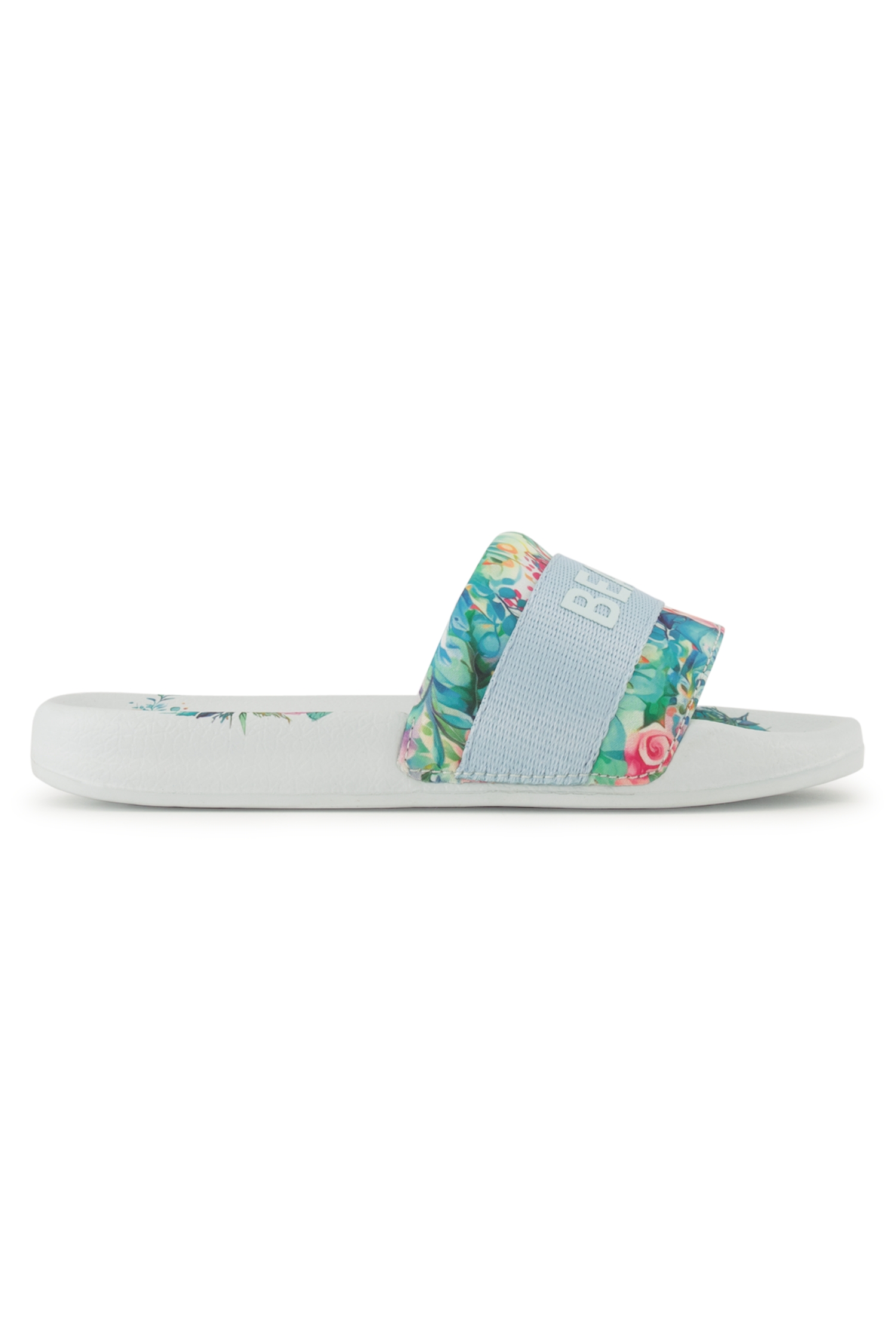 Image of BEACH MOUNTAIN Flowers Kinder Slipper Blau, , Größe: 32