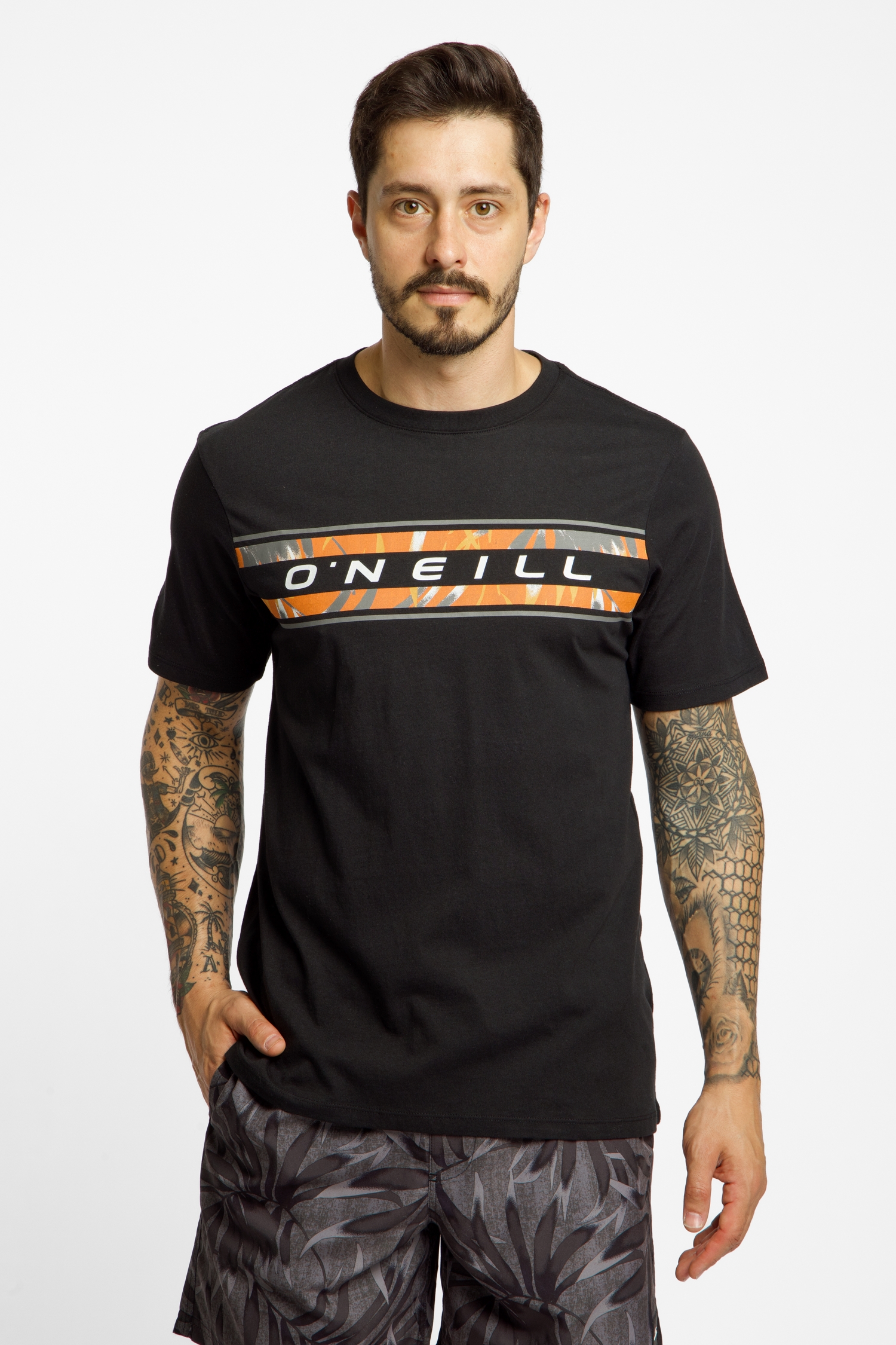 Image of O'NEILL Front Graphic Herren T-Shirt Schwarz, Herren, Größe: S