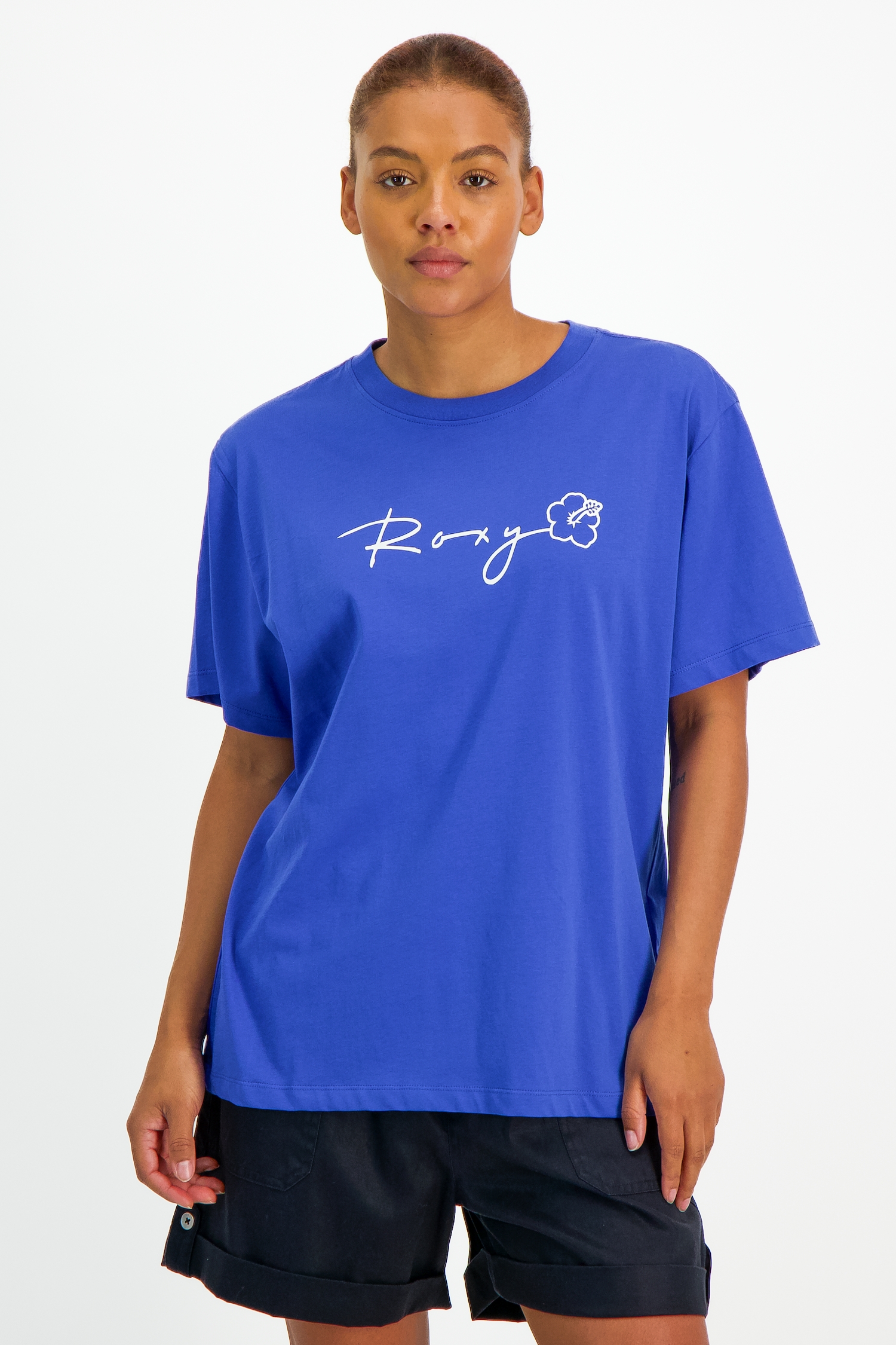 Image of Roxy Hangloose Damen T-Shirt Blau, Damen, Größe: M