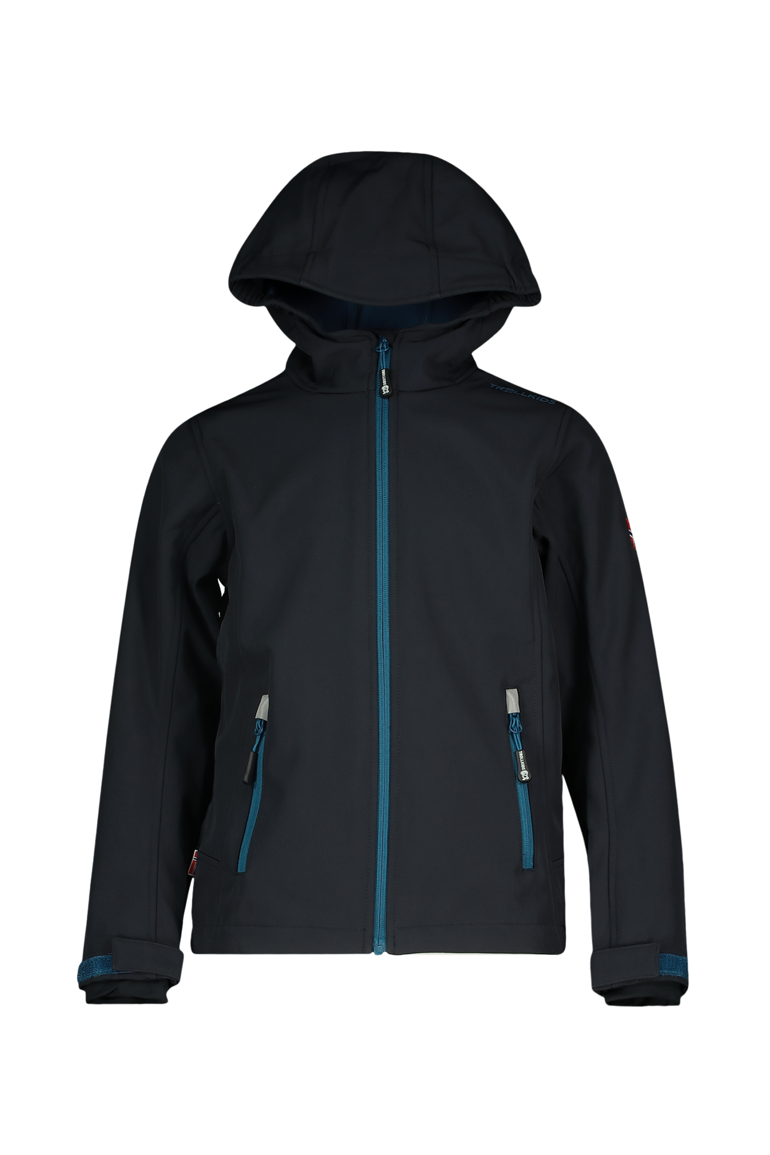 Image of Trollkids Trollfjord Kinder Softshelljacke Schwarz, , Größe: 140