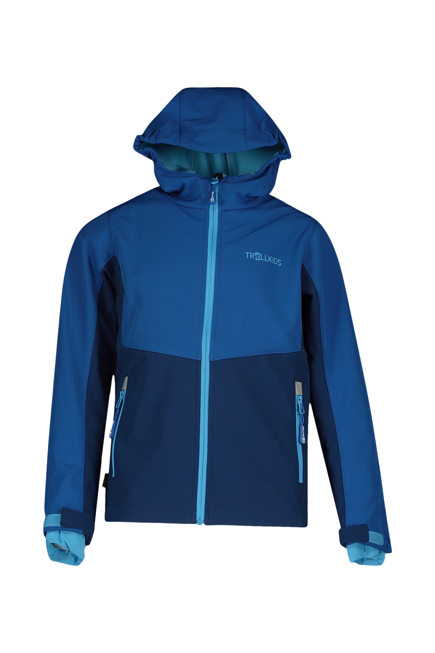 Image of Trollkids Kristiansand Kinder Softshelljacke Blau, , Größe: 104