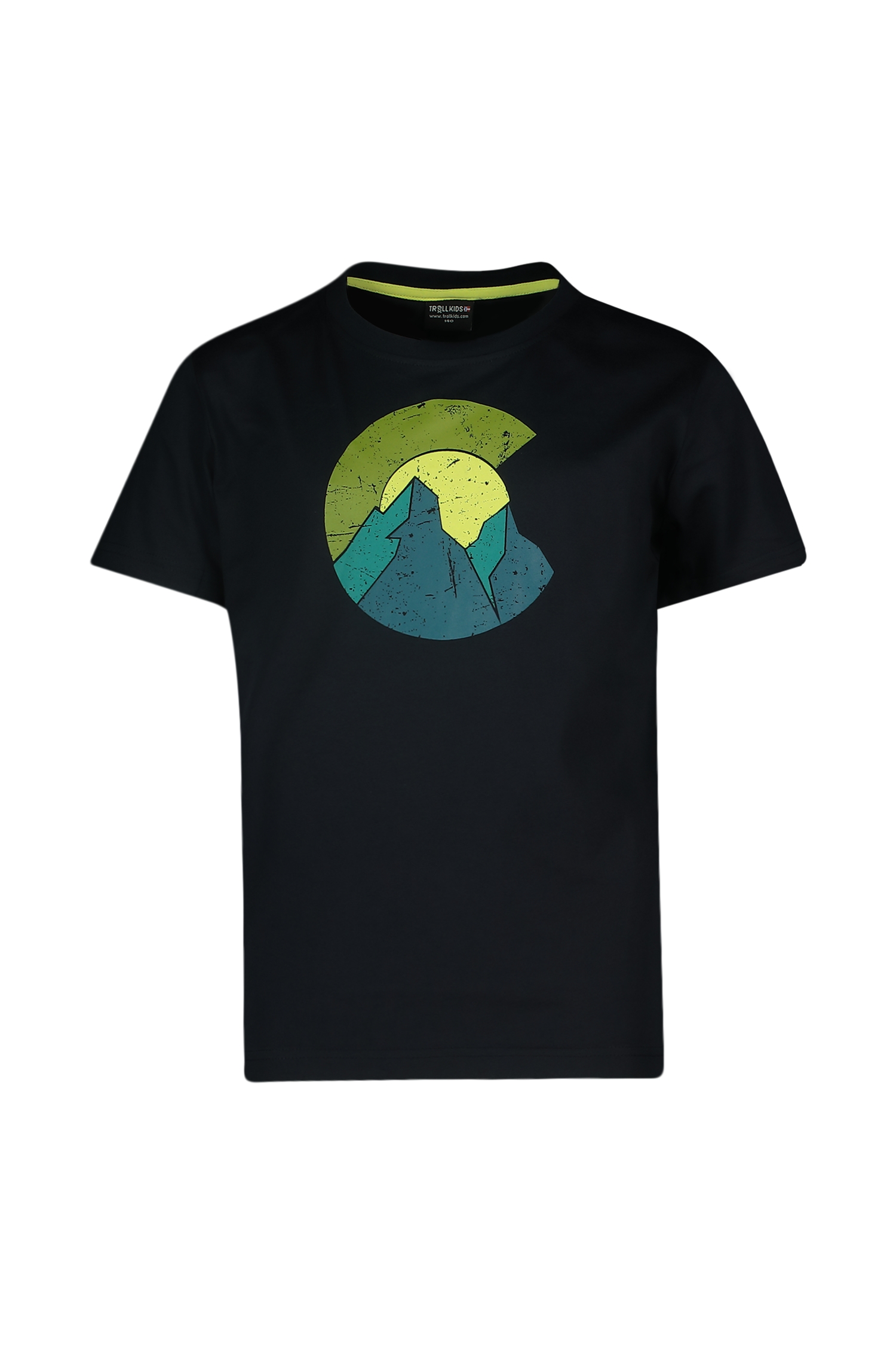 Image of Trollkids Halsafjord Kinder T-Shirt Schwarz, , Größe: 128