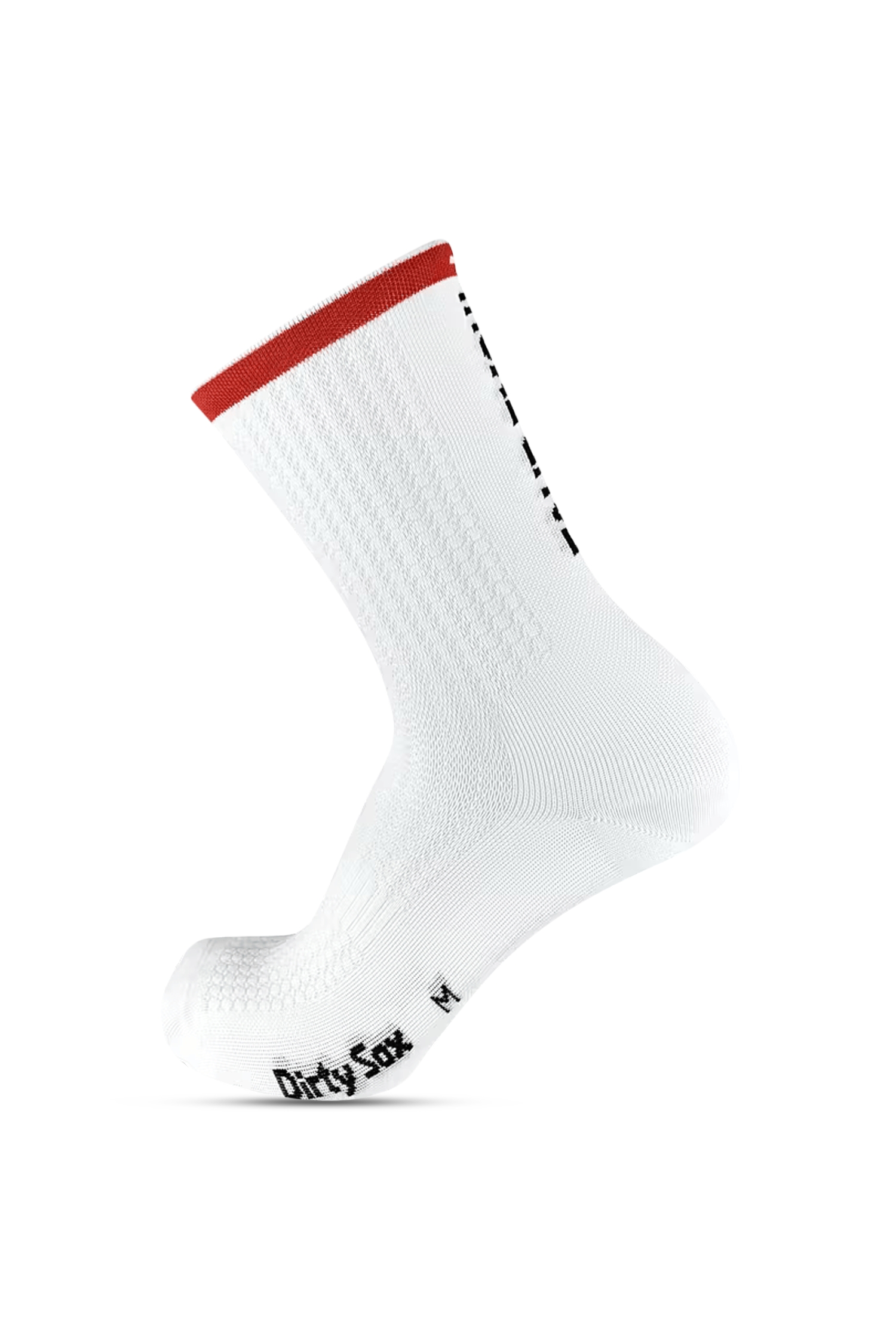 DirtySox Compress Pro Schweiz - Fahr Emou! 35-47 Bikesocken Weiss, Herren, Größe: II