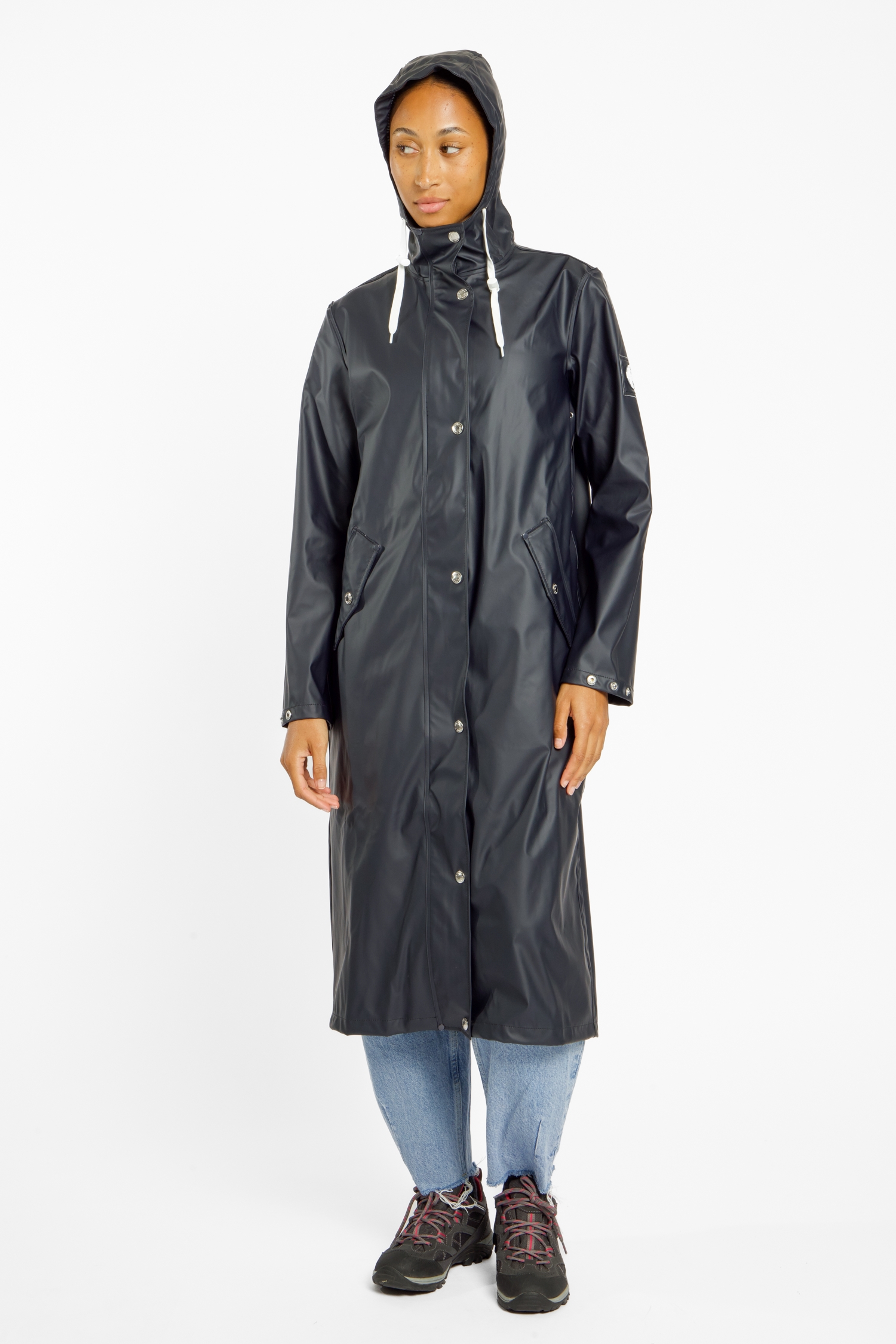 Image of RUKKA Wolkenbruch Damen Regenmantel Blau, Damen, Größe: 40