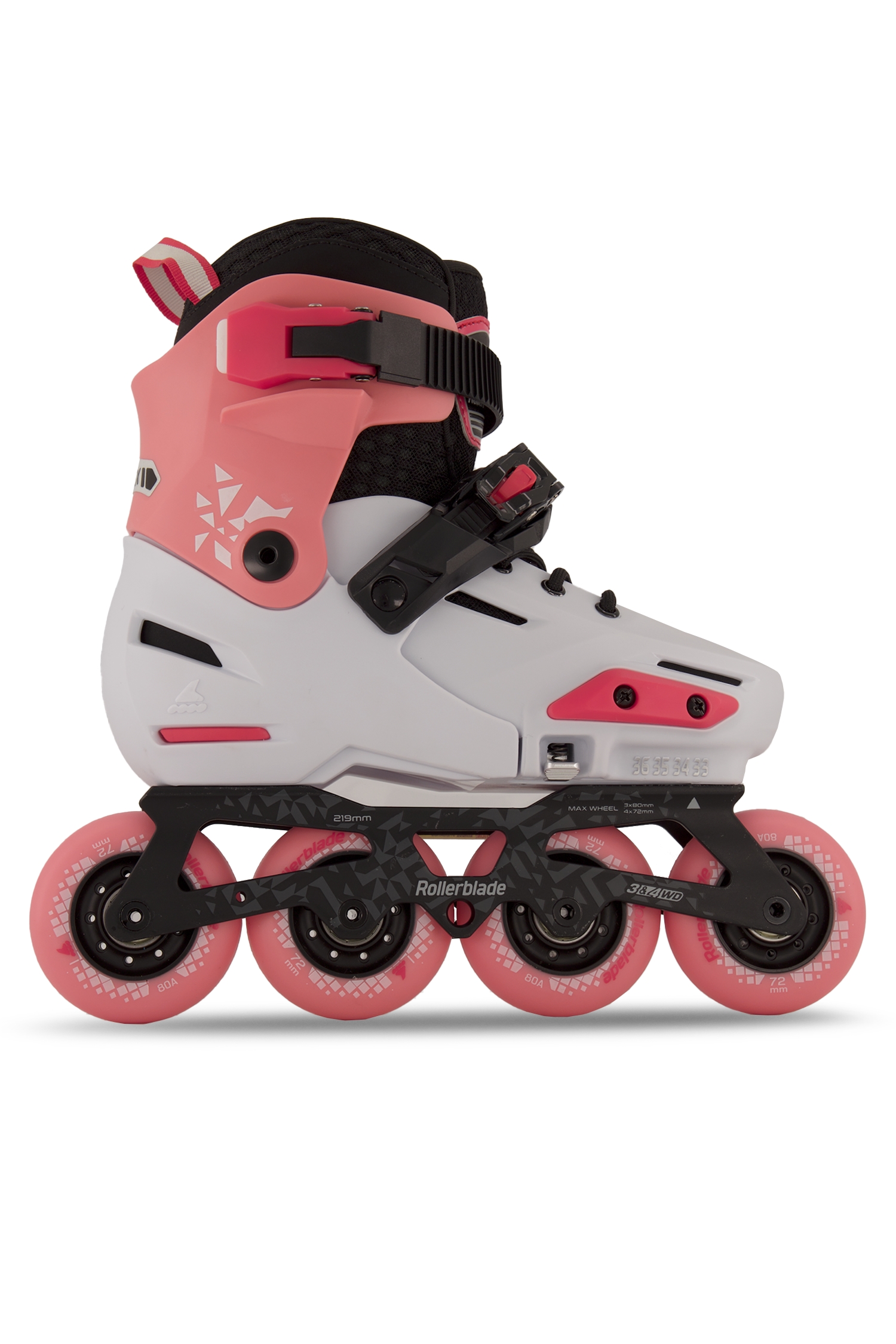 Image of Rollerblade Apex Kinder Inlineskates Weiss, , Größe: 23 1/2