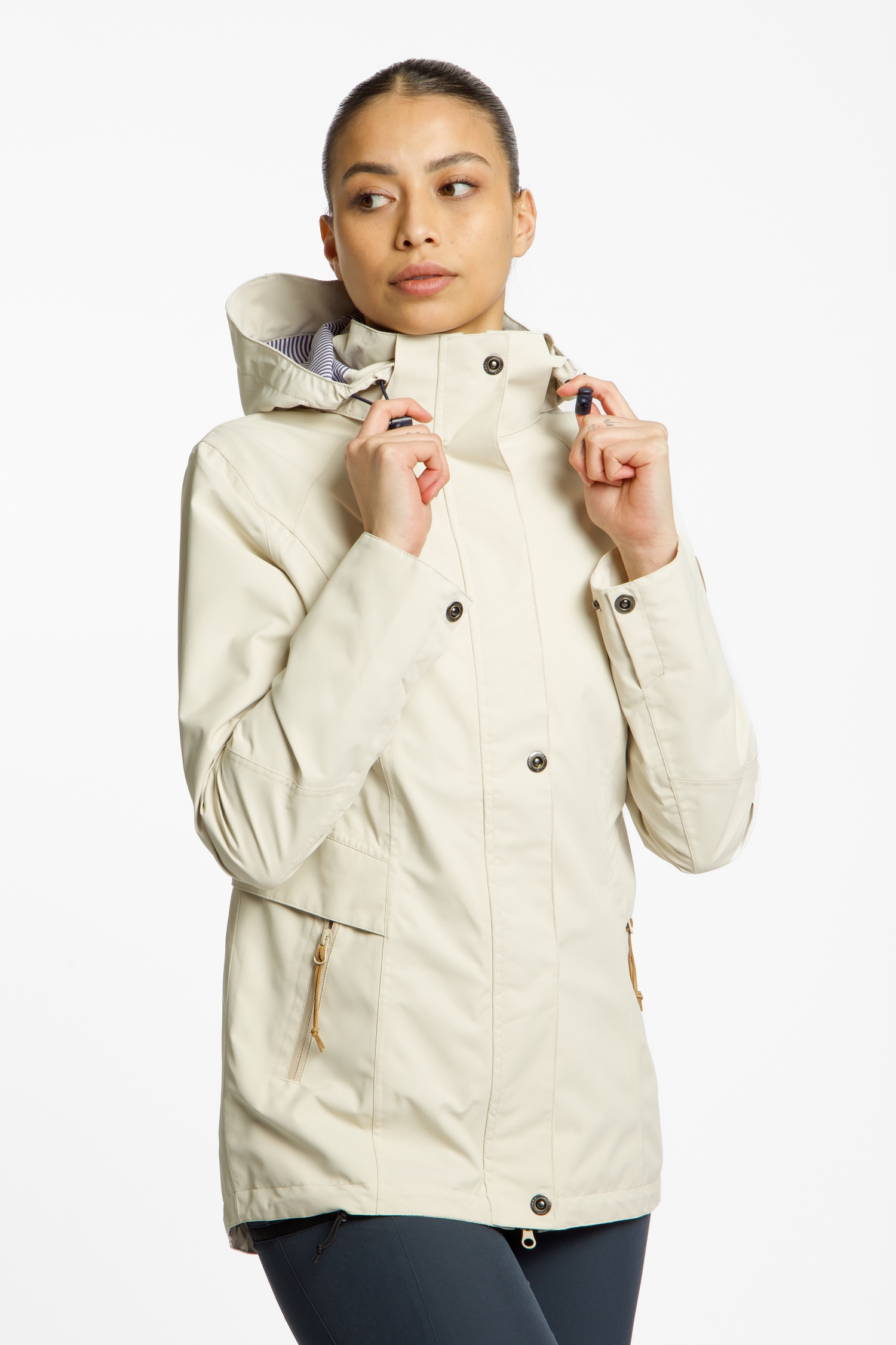RUKKA Lorena Damen Regenjacke Beige, Damen, Größe: 38