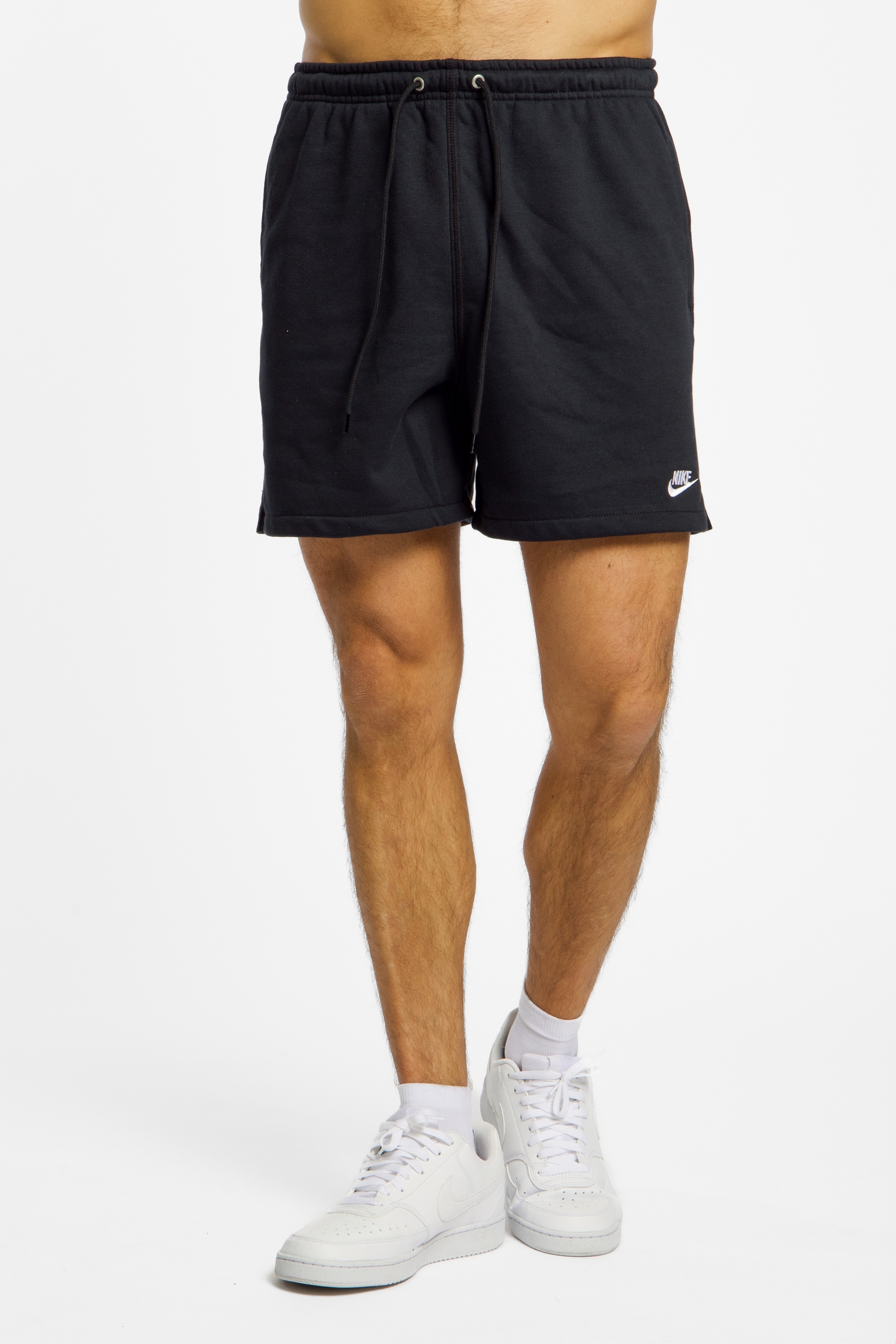 Nike Club Flow French Terry Herren Short Schwarz, Herren, Größe: L