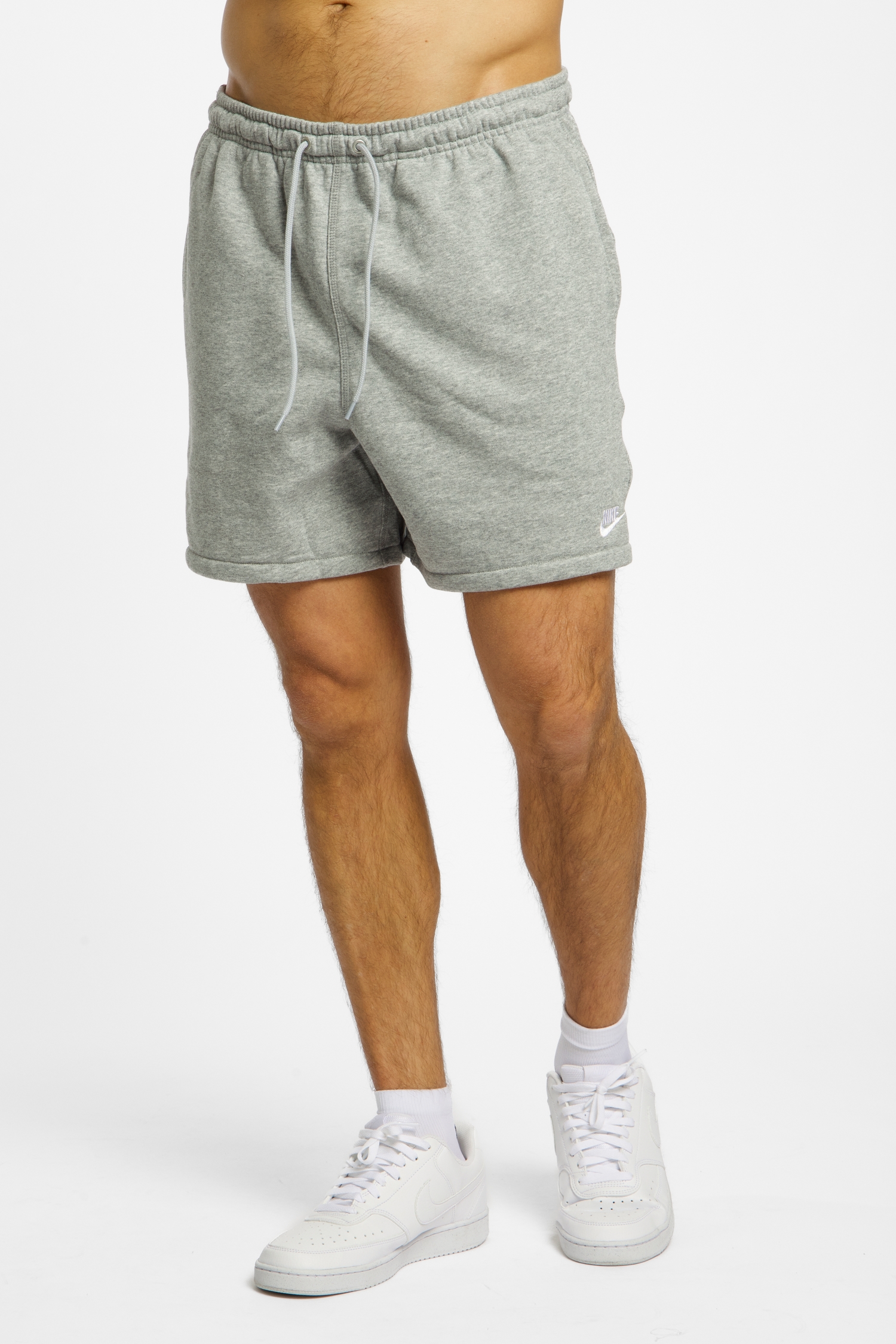 Nike Club Flow French Terry Herren Short Grau, Herren, Größe: M