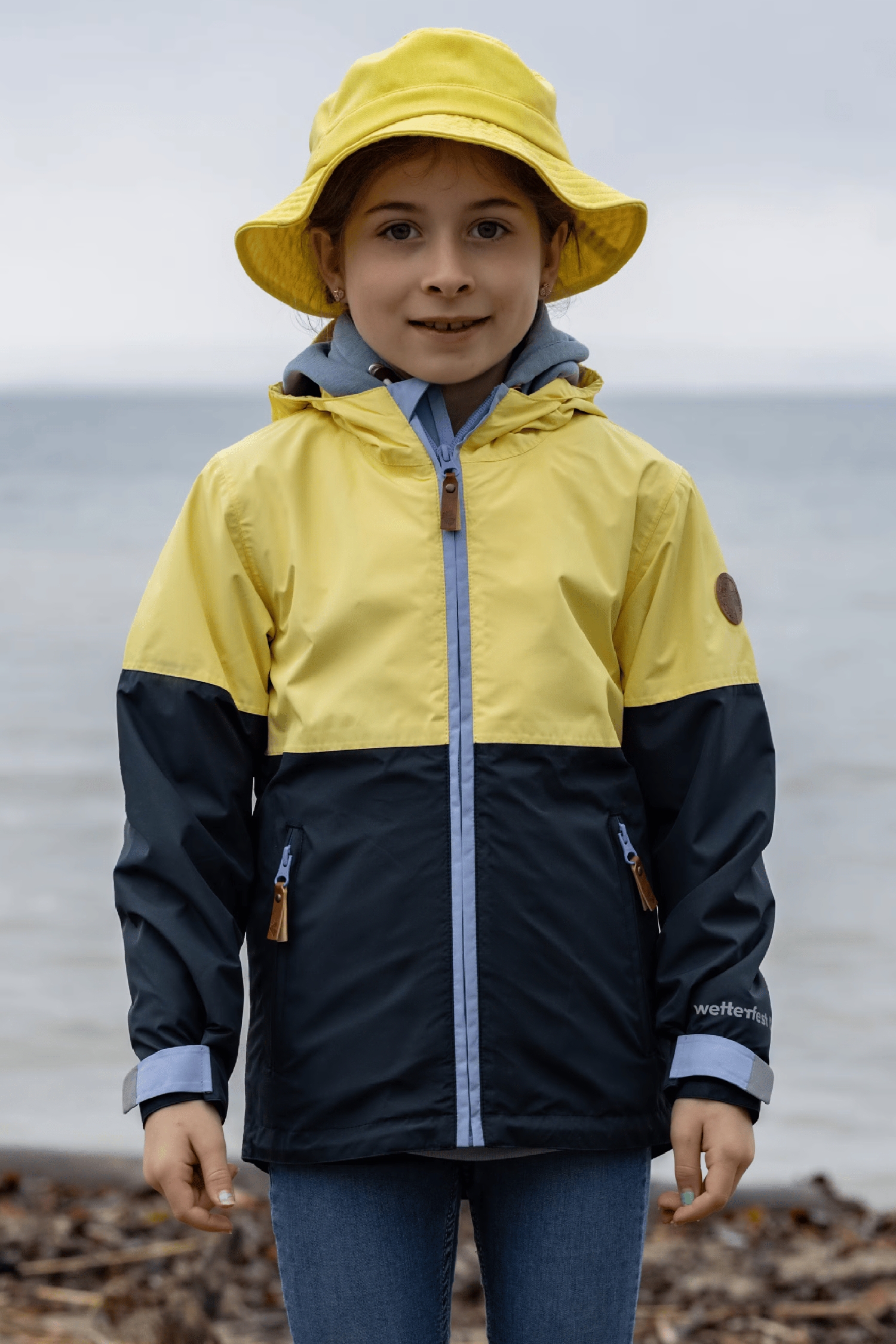 RUKKA Puki Kinder Regenjacke Gelb, , Größe: 152