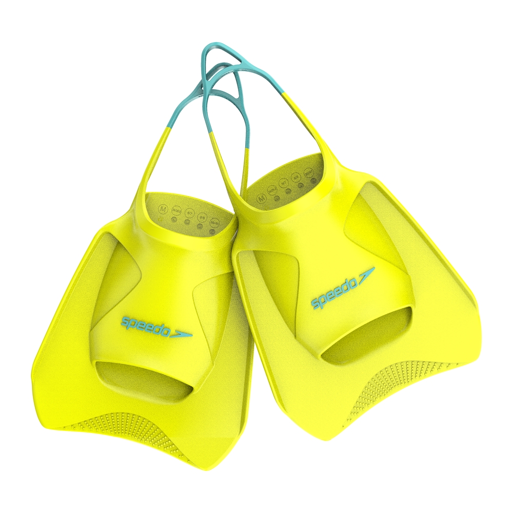 speedo Biofuse Fitness Flossen Gelb, Herren, Größe: M
