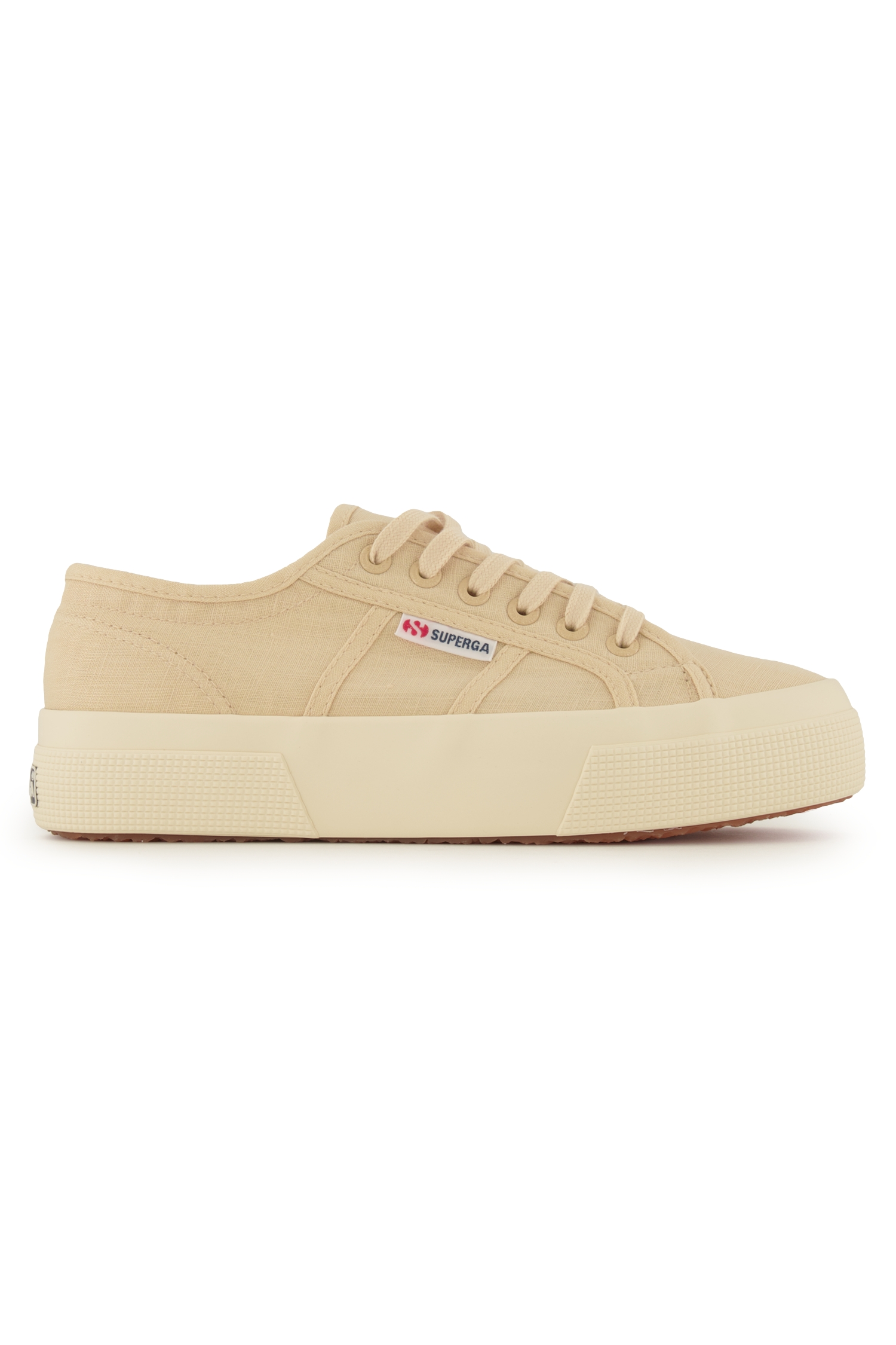 Superga 2740 Platform Linen Damen Sneaker Beige, Damen, Größe: 39