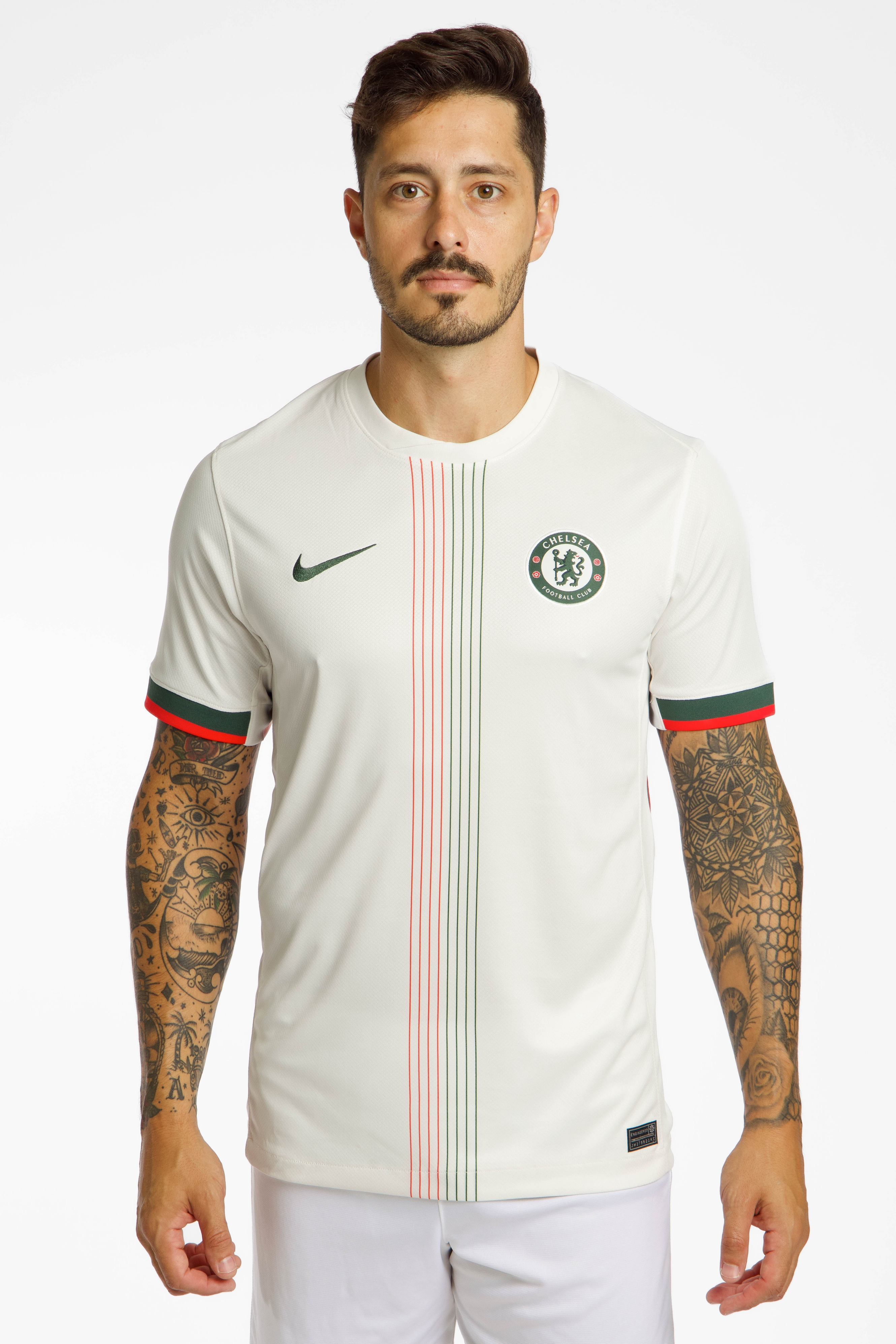 Image of Nike FC Chelsea Away Replica Herren Fussballtrikot 25/26 Weiss, Herren, Größe: S