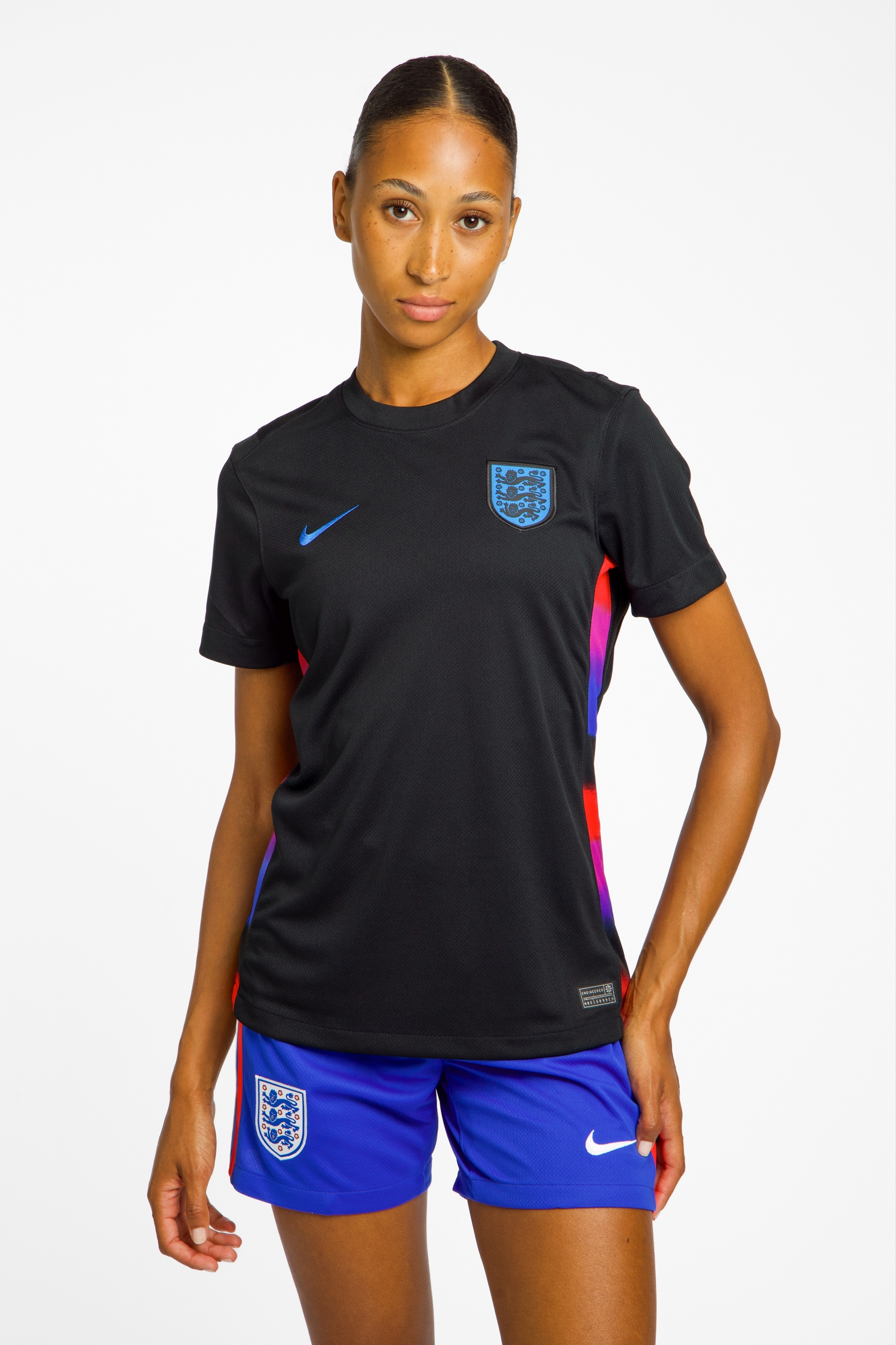 Image of Nike England Away Replica Damen Fussballtrikot Frauen EM 2025 Schwarz, Damen, Größe: XS