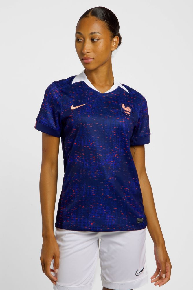 Image of Nike Frankreich Home Replica Damen Fussballtrikot Frauen EM 2025 Blau, Damen, Größe: XL