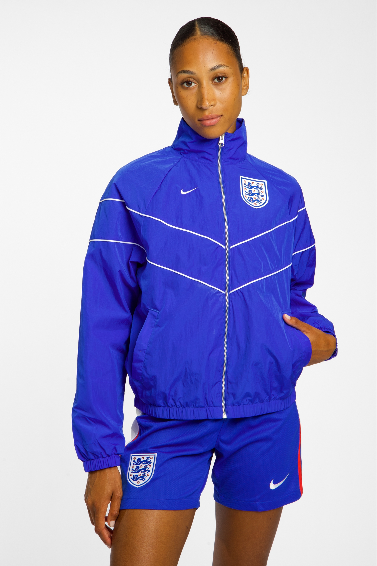 Nike England Windrunner Damen Trainingsjacke Blau, Damen, Größe: XL