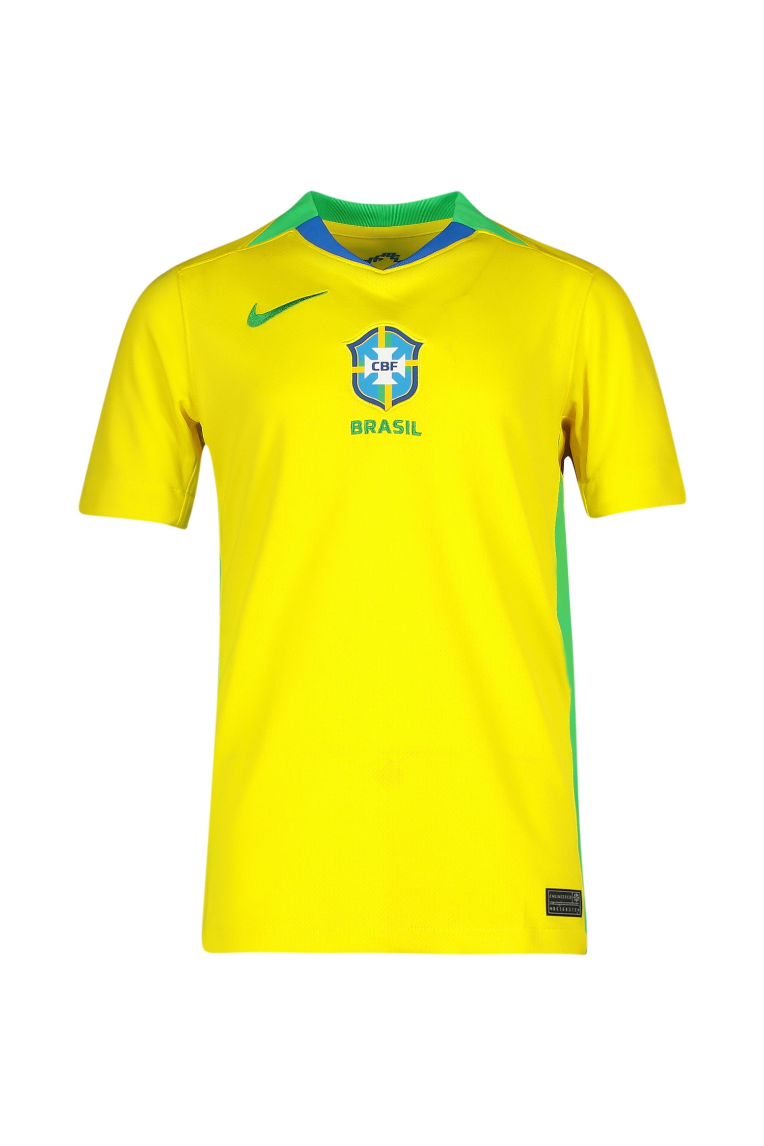 Image of Nike Brasilien Home Replica Kinder Fussballtrikot Frauenteam 2025 Gelb, , Größe: 128