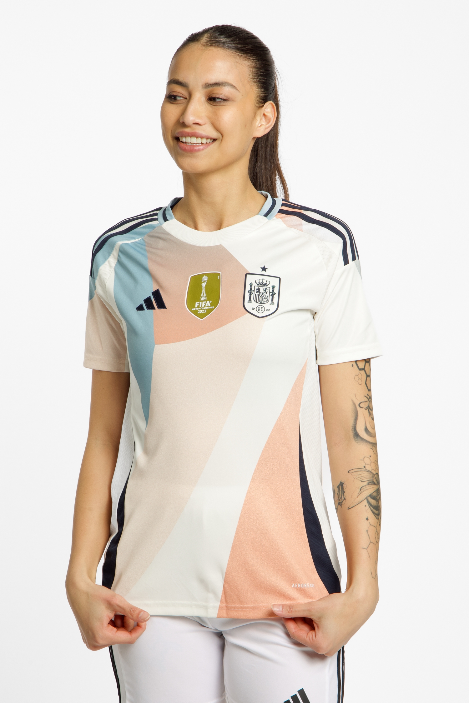 Image of Nike Spanien Away Replica Damen Fussballtrikot Frauen EM 2025 Beige, Damen, Größe: M