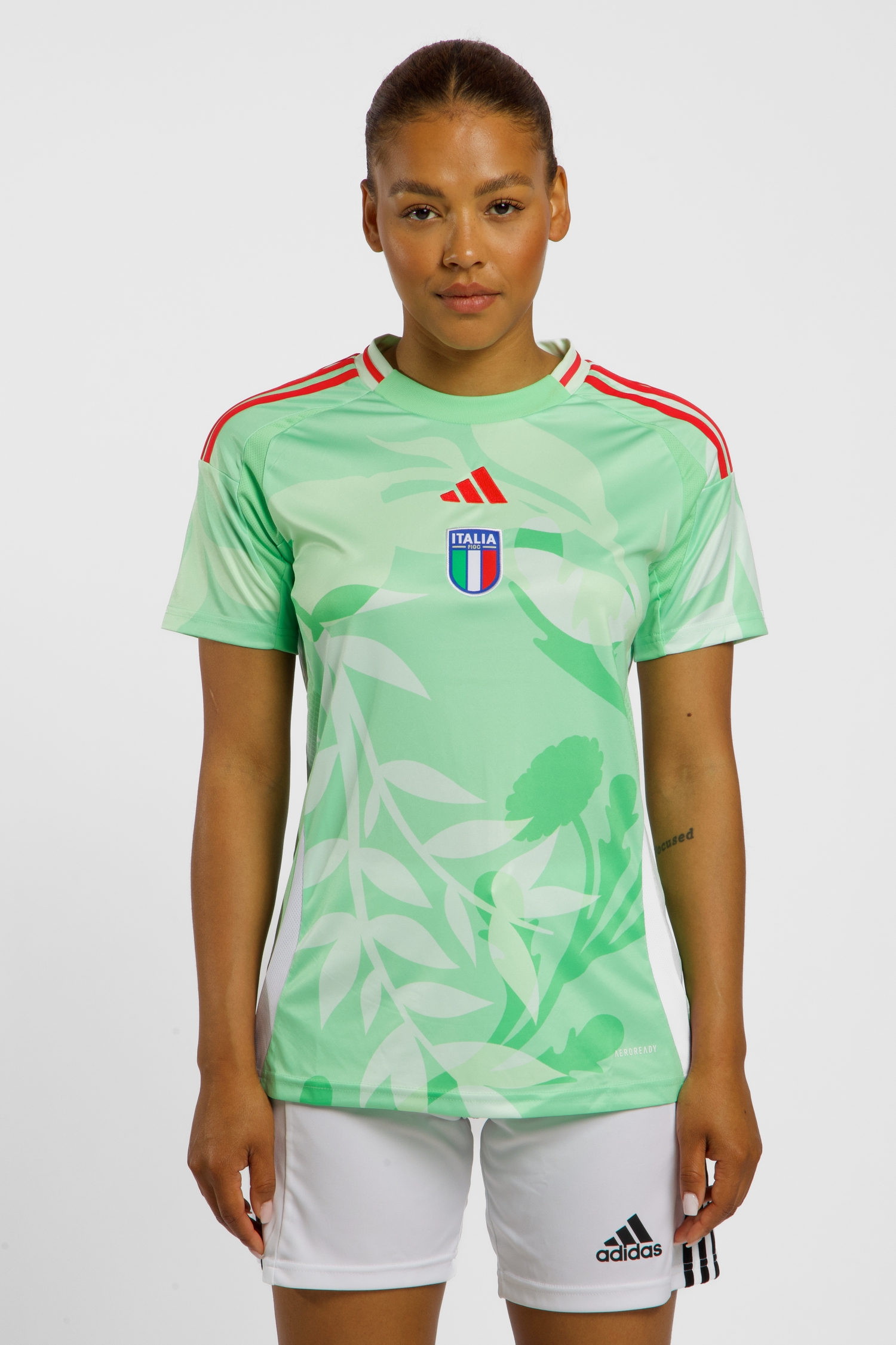 Image of adidas Italien Away Replica Damen Fussballtrikot Frauen EM 2025 Grün, Damen, Größe: L