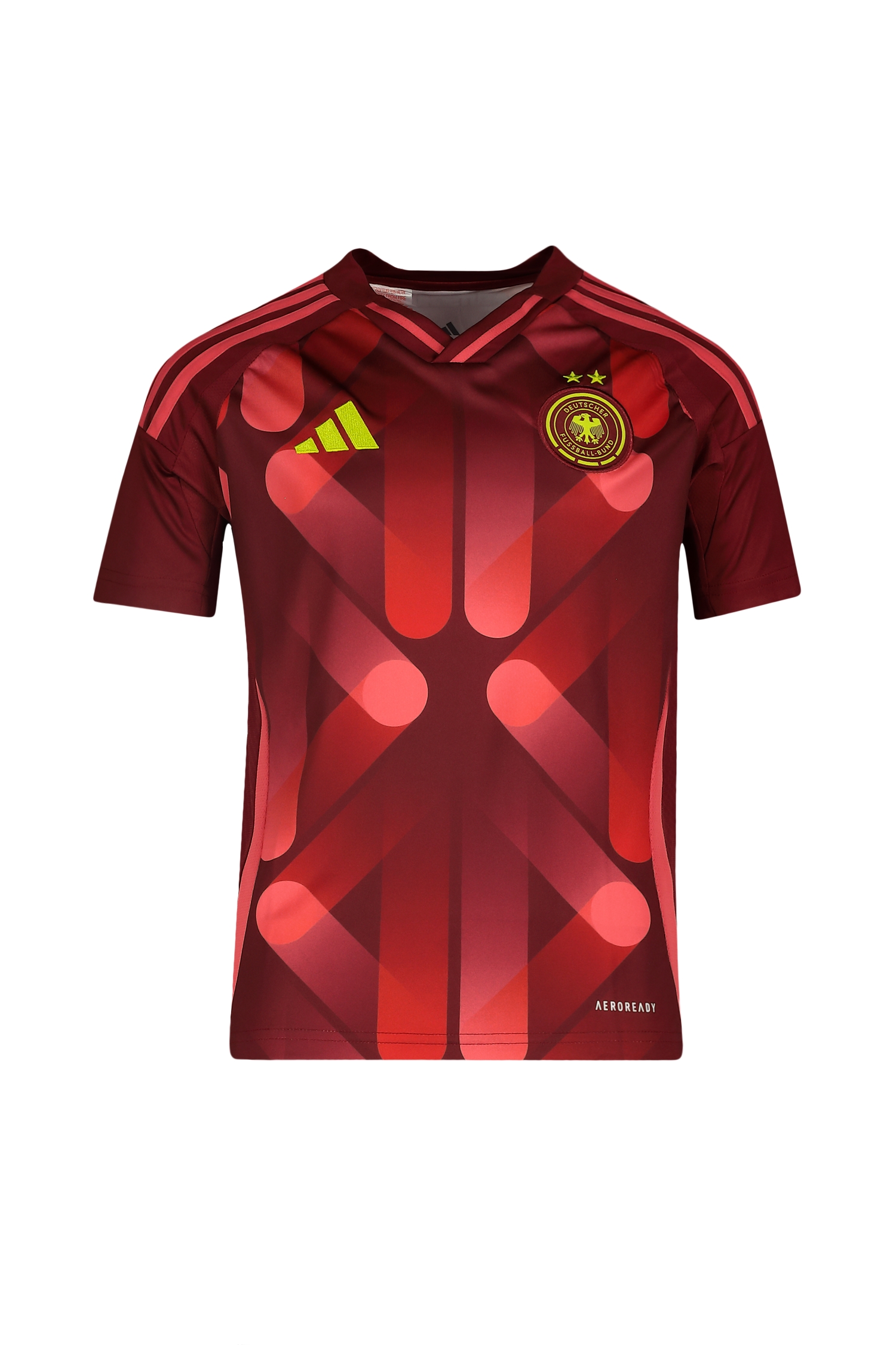 Image of adidas Deutschland Away Replica Kinder Fussballtrikot Frauen EM 2025 Rot, , Größe: 128