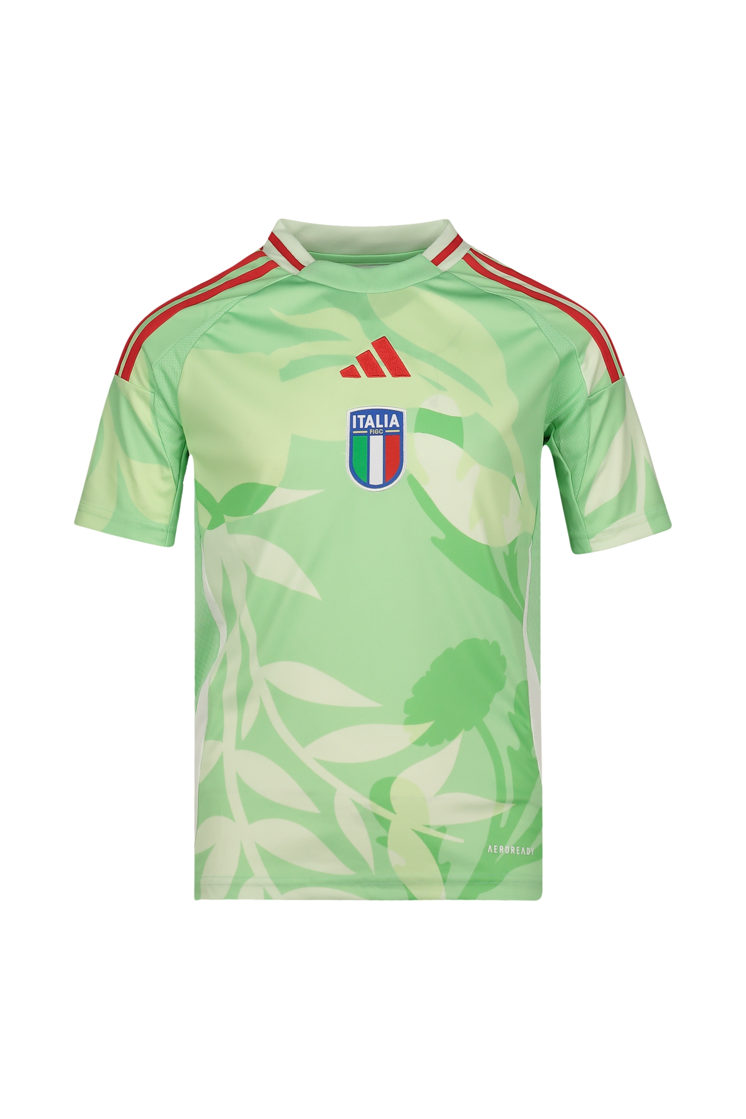 Image of adidas Italien Away Replica Kinder Fussballtrikot Frauen EM 2025 Grün, , Größe: 140