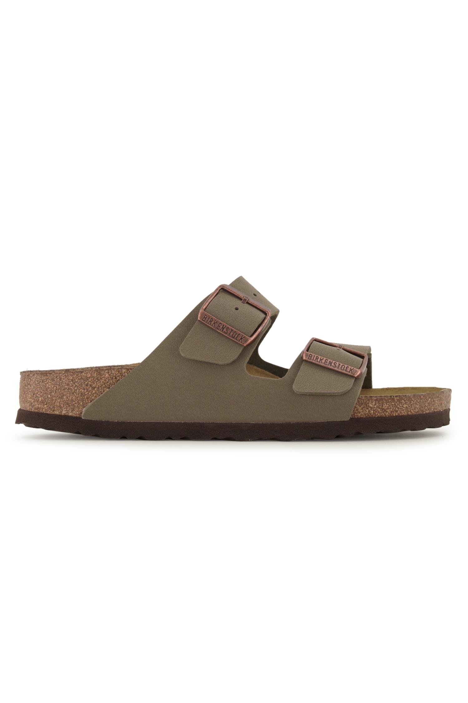 Image of Birkenstock Arizona Birko-Flor® Nubuk Narrow Fit Damen Slipper Grau, Damen, Größe: 36