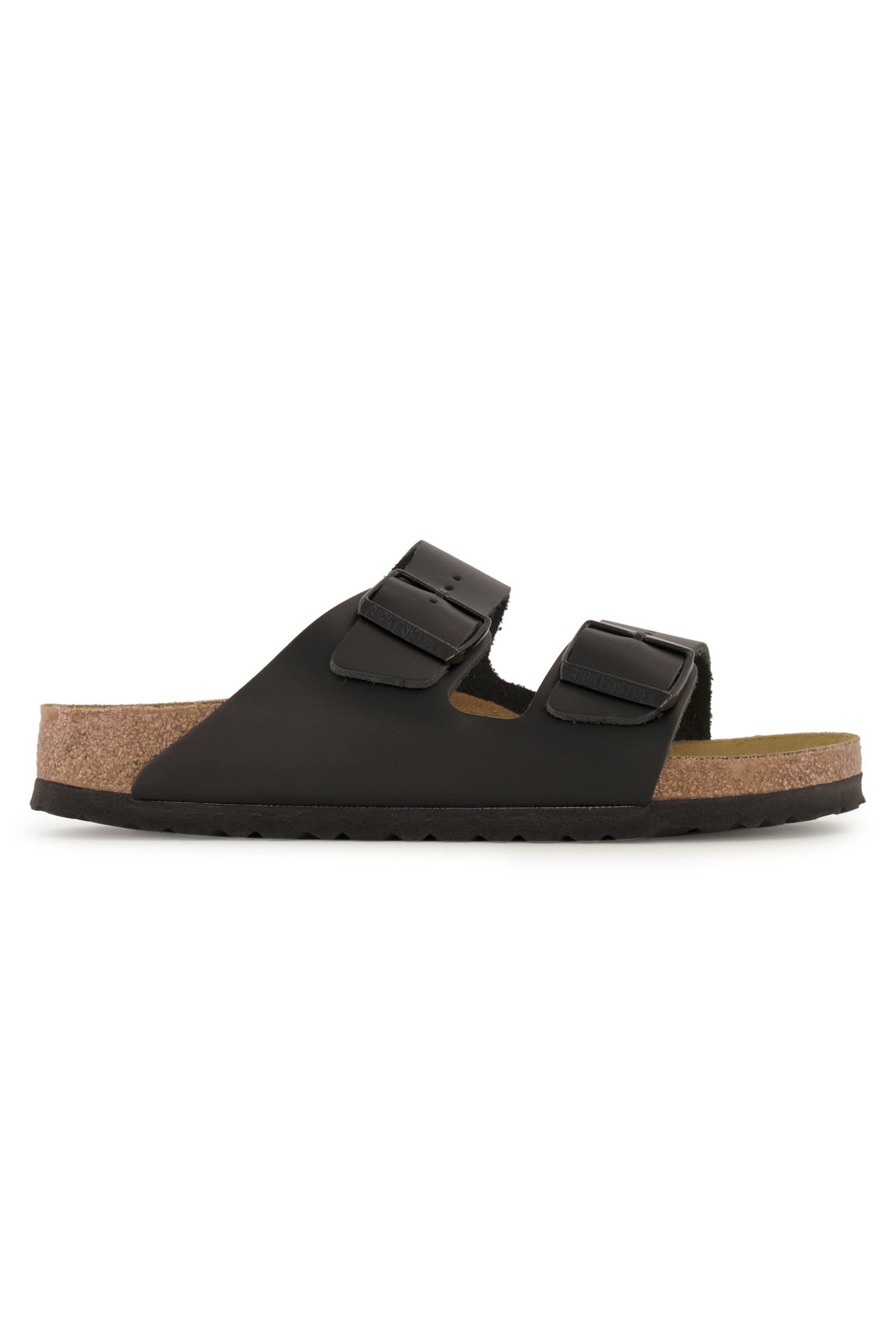 Image of Birkenstock Arizona Natural Leather Narrow Fit Damen Slipper Schwarz, Damen, Größe: 36