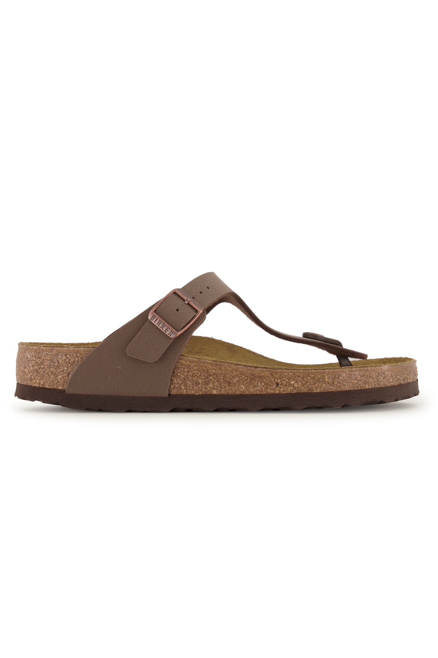 Image of Birkenstock Gizeh Birko-Flor® Nubuk Regular Fit Damen Slipper Braun, Damen, Größe: 37