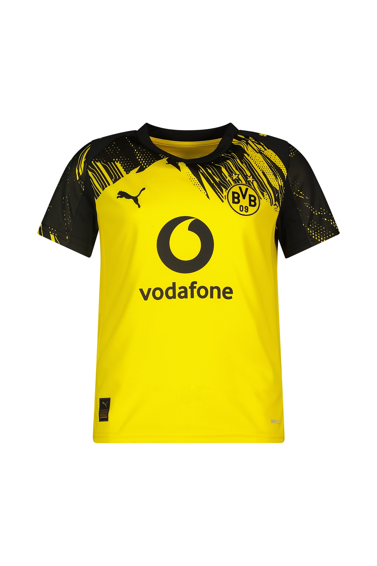 Image of PUMA Borussia Dortmund Home Replica Kinder Fussballtrikot 25/26 Gelb, , Größe: 140