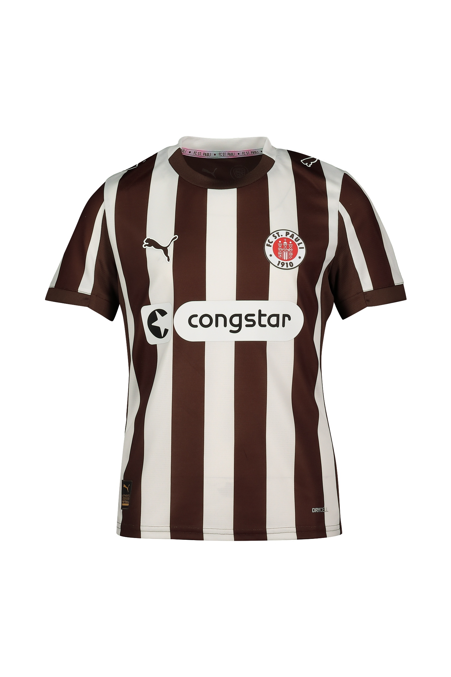 Image of PUMA FC St. Pauli Home Replica Kinder Fussballtrikot 25/26 Braun, , Größe: 128