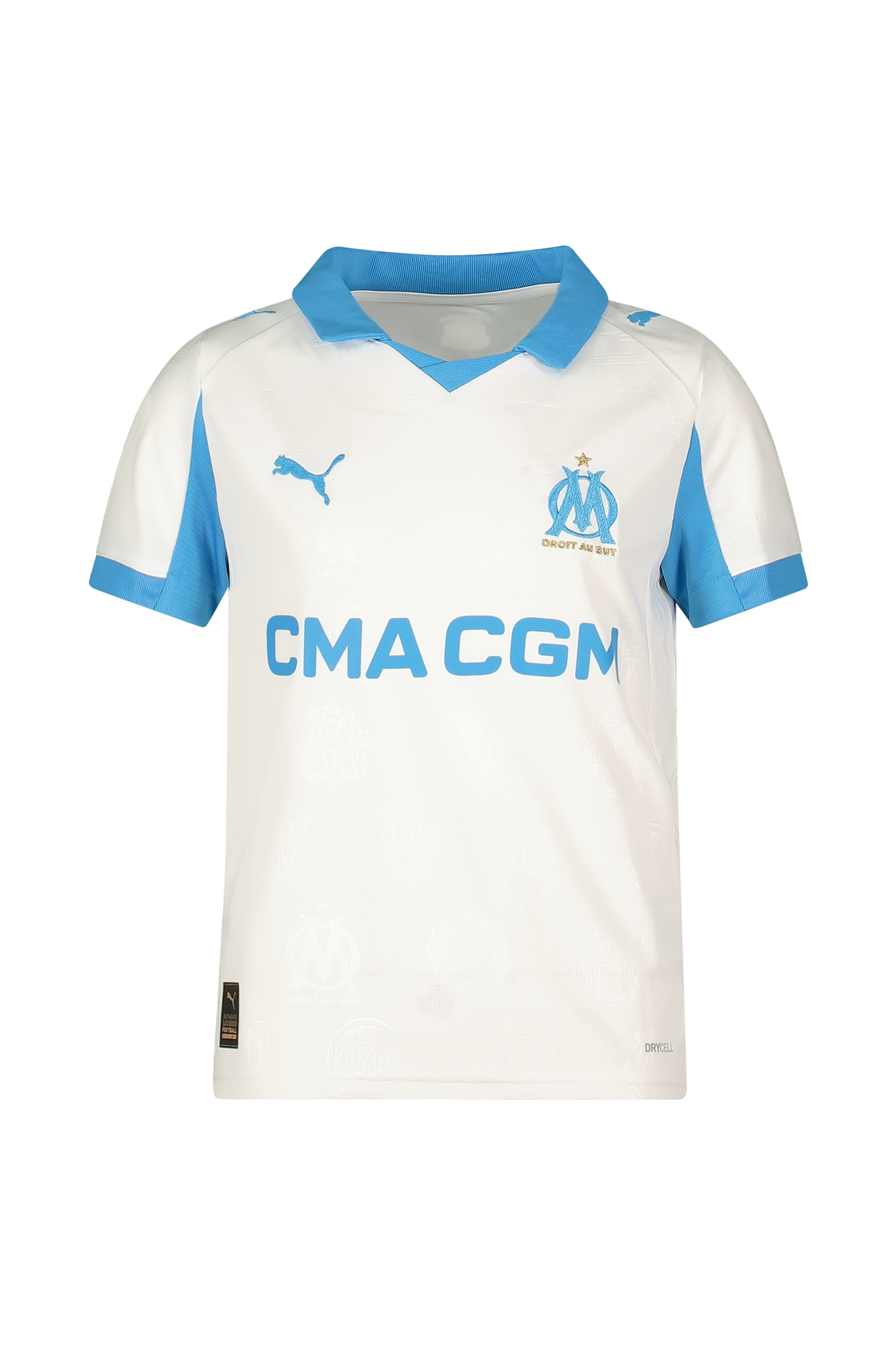 Image of PUMA Olympique Marseille Home Replica Kinder Fussballtrikot 25/26 Weiss, , Größe: 140