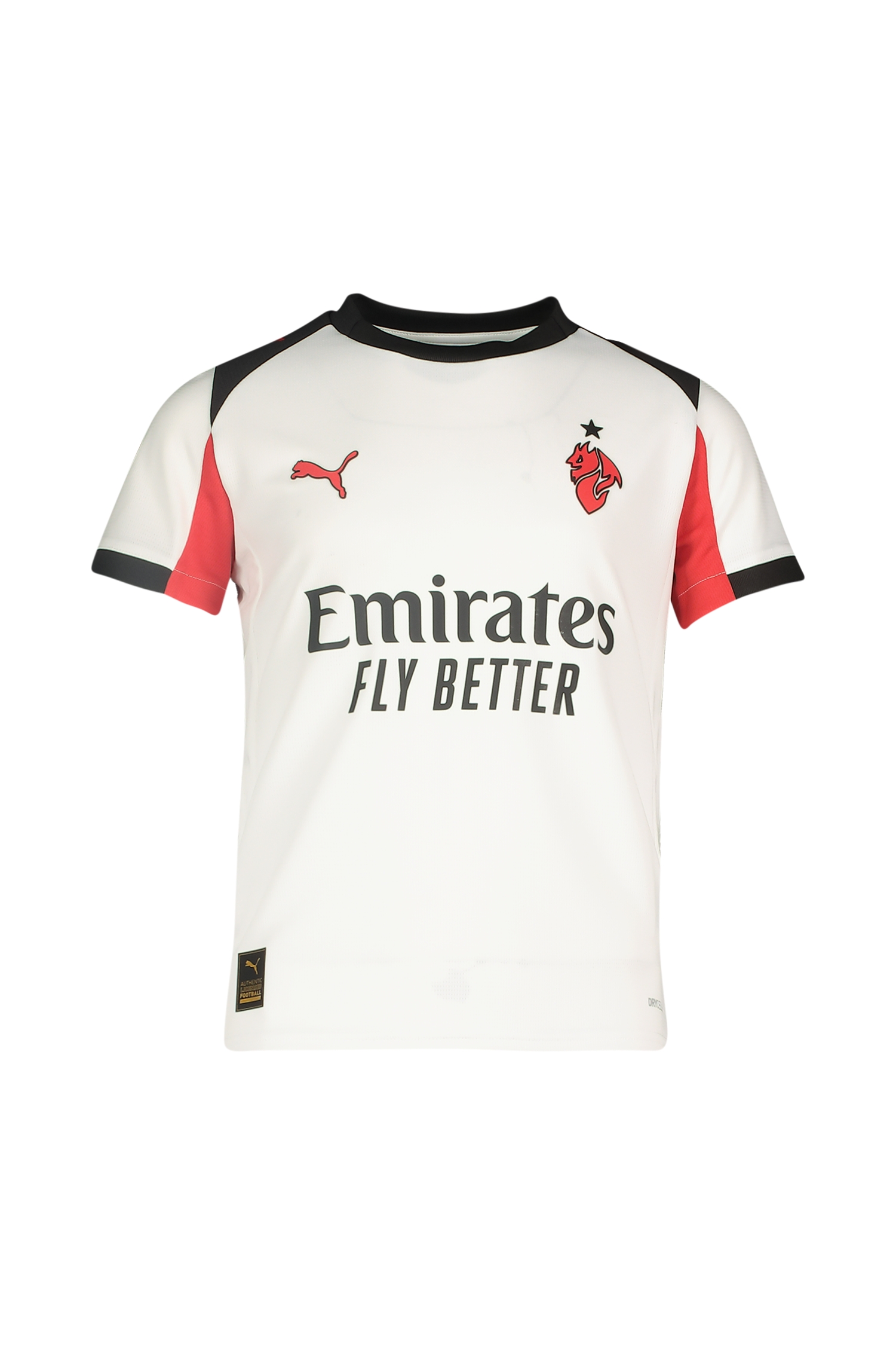 Image of PUMA AC Milan Away Replica Kinder Fussballtrikot 25/26 Weiss, , Größe: 128