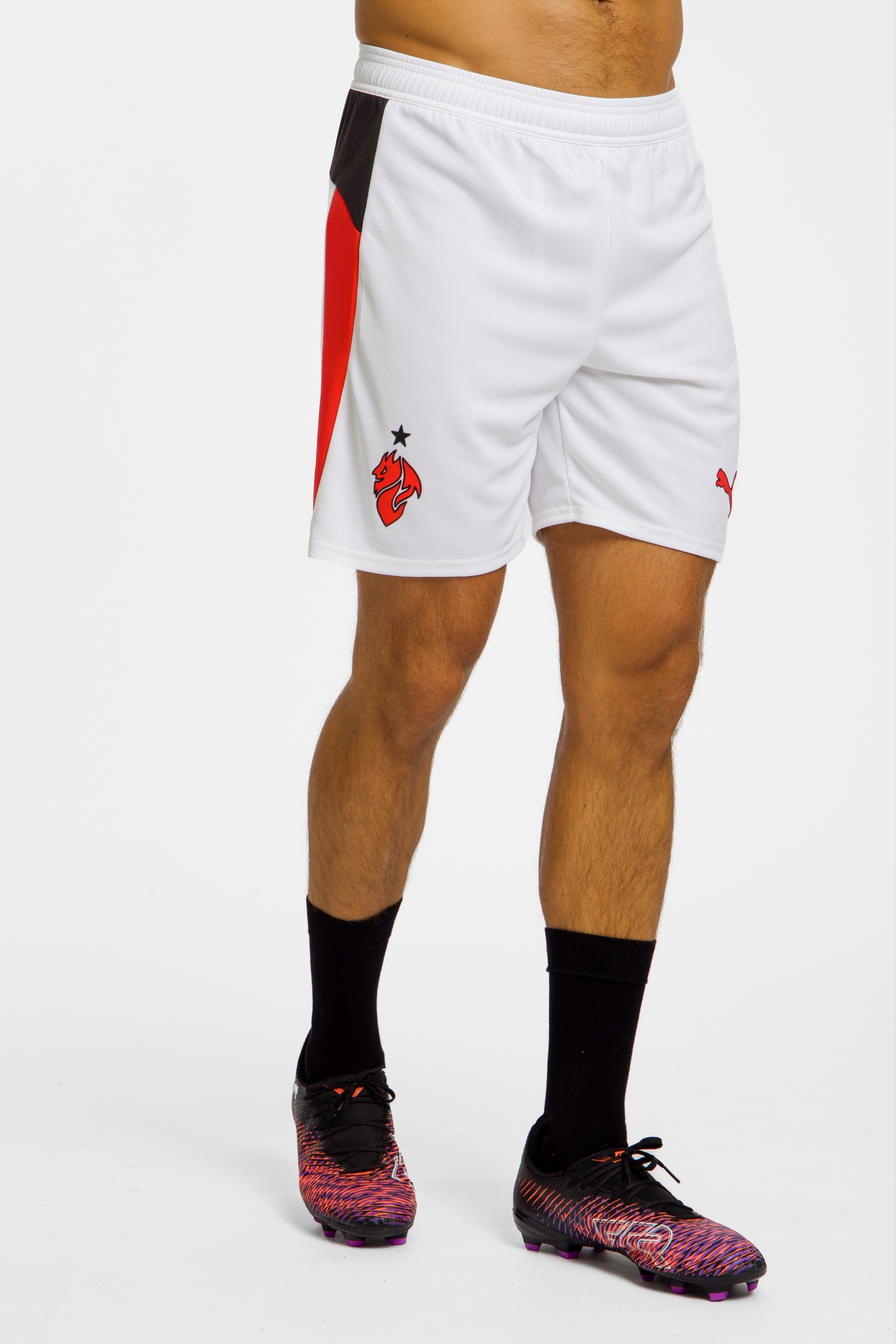 Image of PUMA AC Milan Away Replica Herren Short 25/26 Weiss, Herren, Größe: L