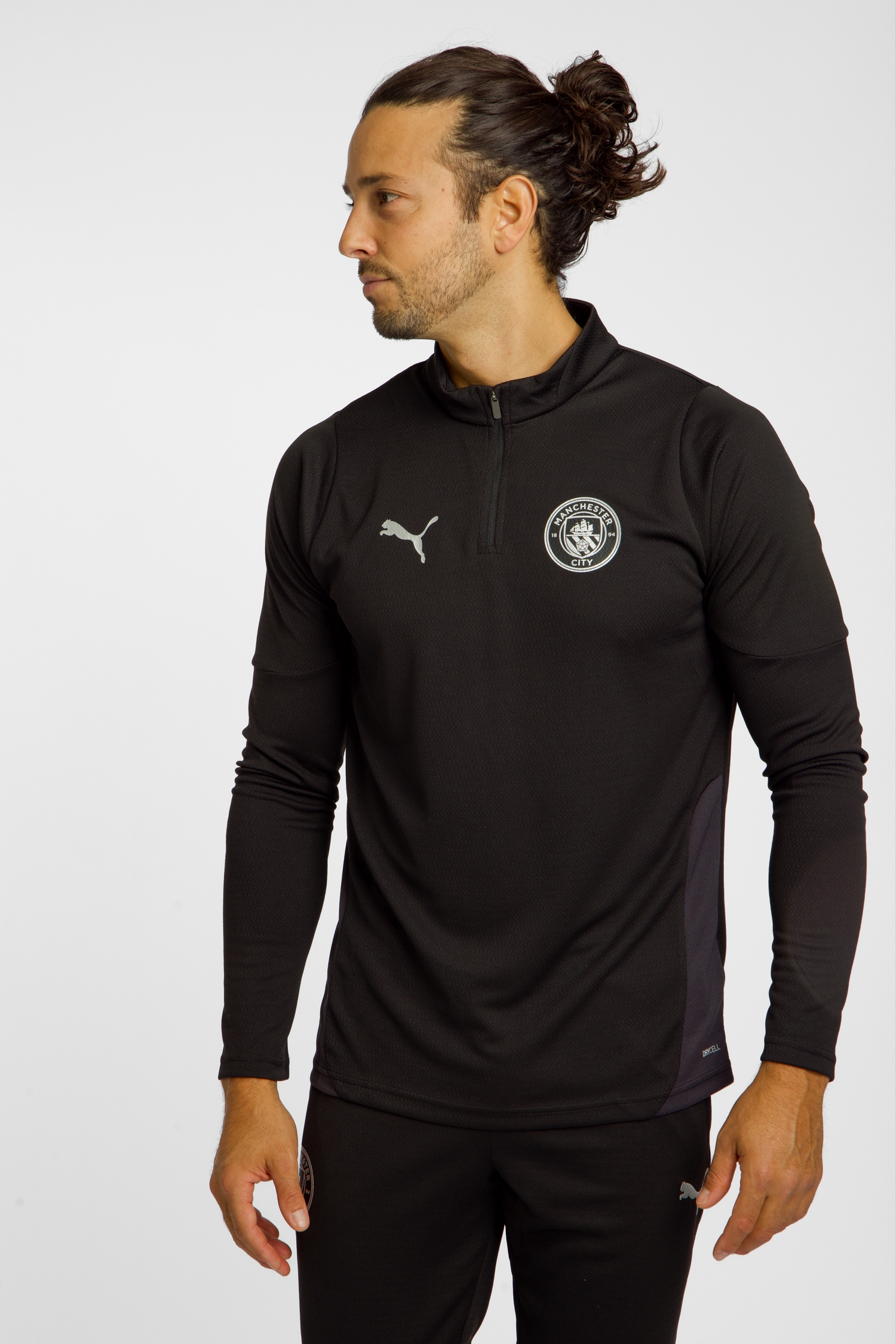 Image of PUMA Manchester City Training Herren Longsleeve 25/26 Schwarz, Herren, Größe: L