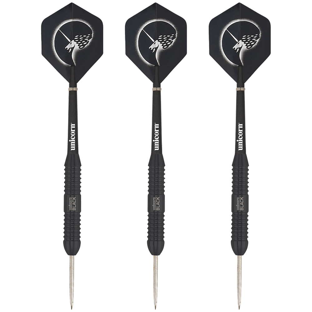 Image of Unicorn 3-Pack Core Plus Wins 22 g Dartpfeil Schwarz, , Größe: ONE SIZE