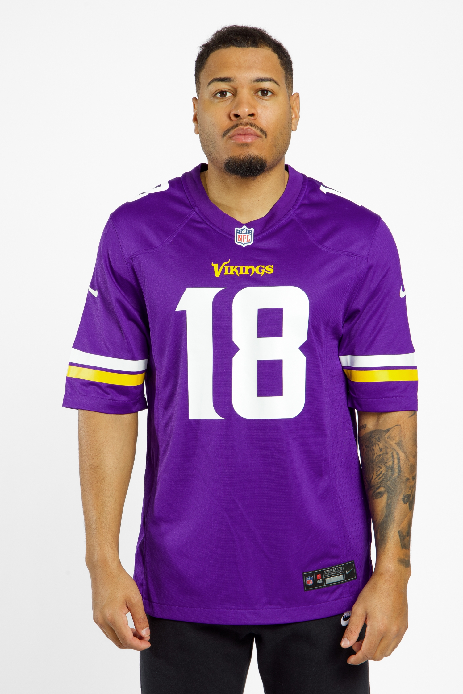 Nike Minnesota Vikings Justin Jefferson Home Herren American Football Trikot 24/25 Lila, Herren, Größe: L