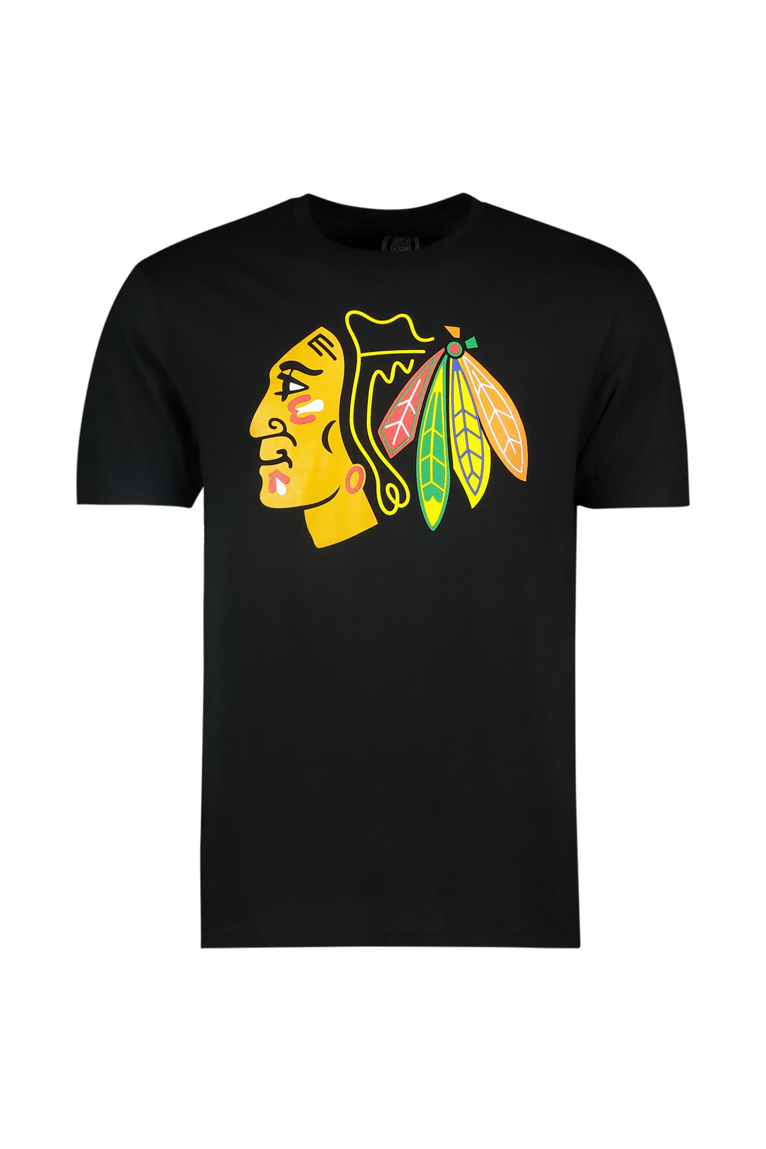Image of Fanatics Chicago Blackhawks Primary Logo Herren T-Shirt Schwarz, Herren, Größe: L