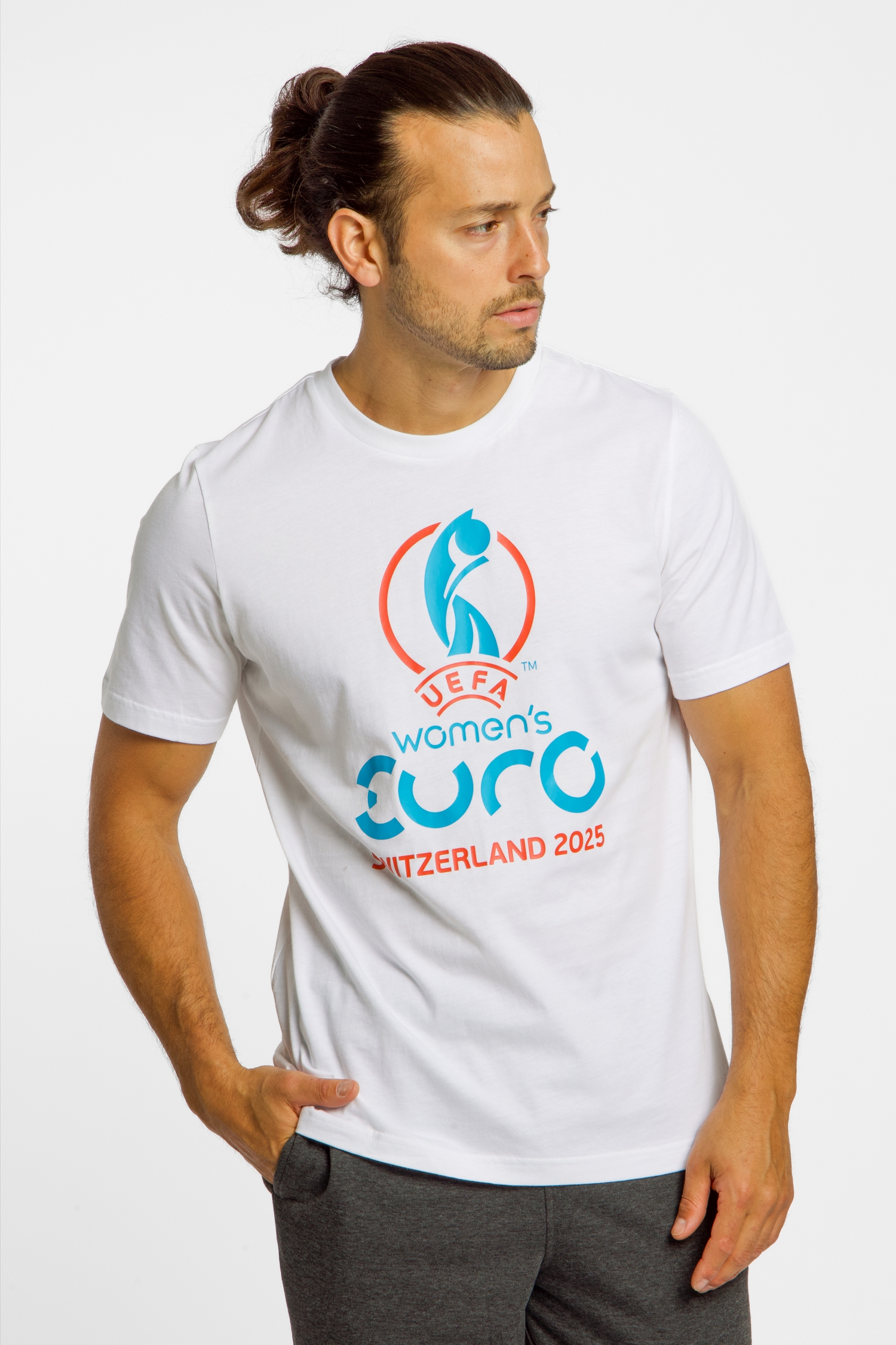 Image of adidas UEFA Women's EURO25™ Herren T-Shirt Weiss, Herren, Größe: L