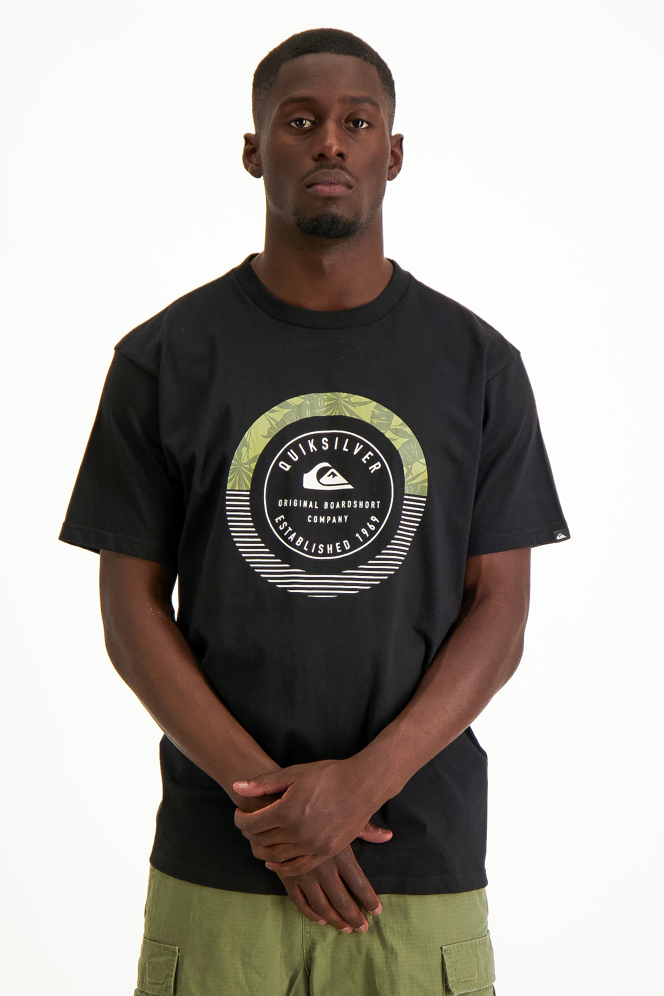 Image of Quiksilver Nature Made Herren T-Shirt Schwarz, Herren, Größe: S