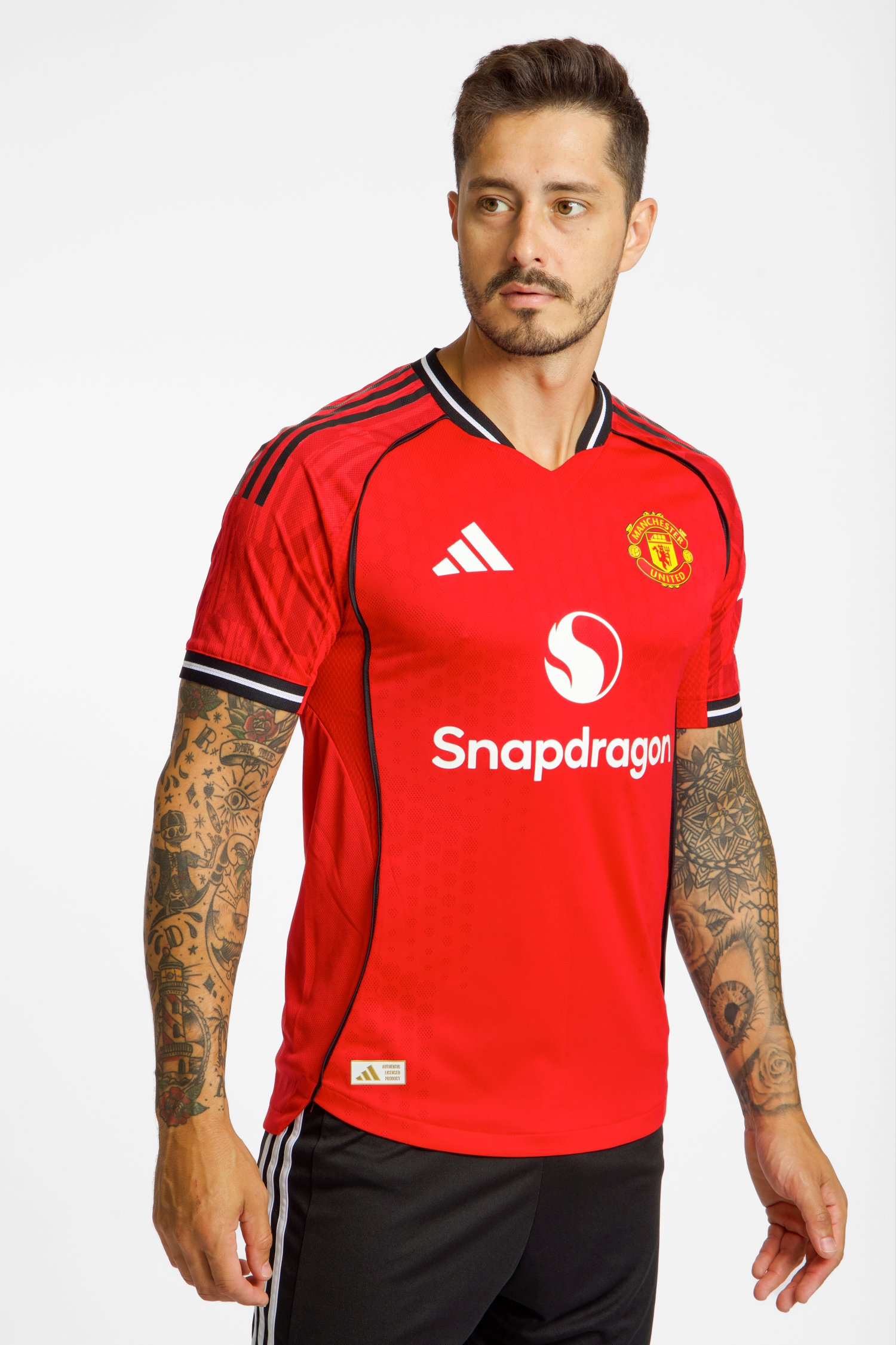 Image of adidas Manchester United Home Authentic Herren Fussballtrikot 25/26 Rot, Herren, Größe: M