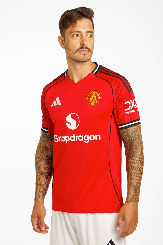 Image of adidas Manchester United Home Replica Herren Fussballtrikot 25/26 Rot, Herren, Größe: L