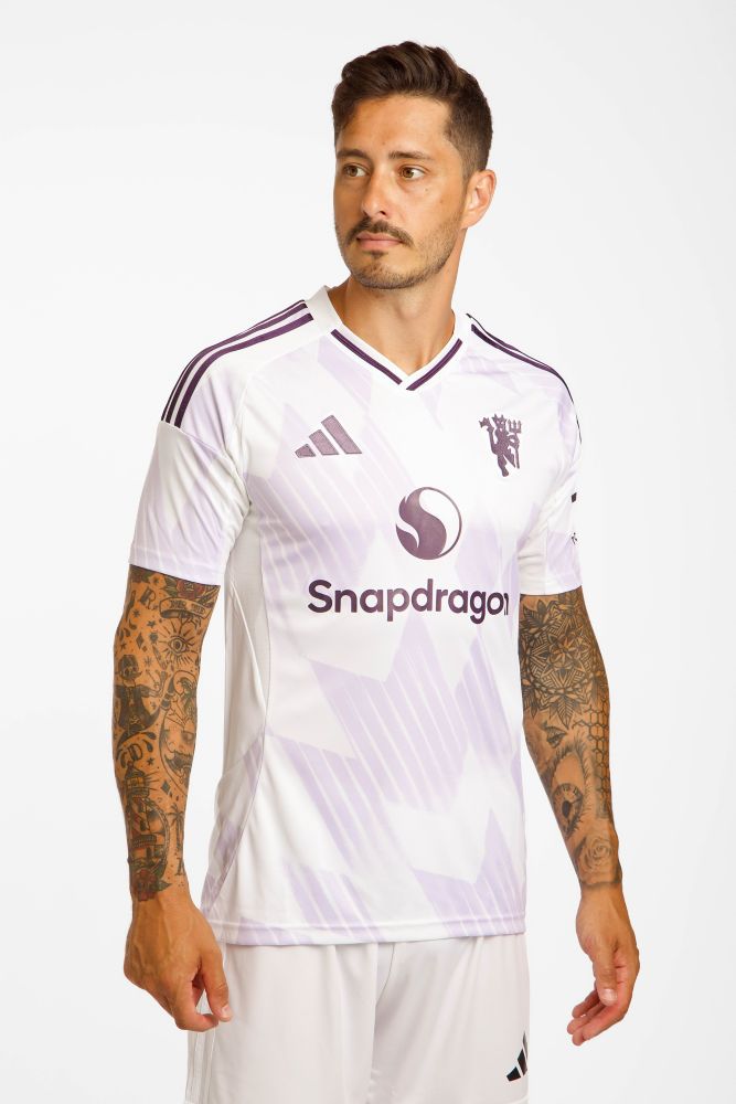 Image of adidas Manchester United Away Replica Herren Fussballtrikot 25/26 Weiss, Herren, Größe: L