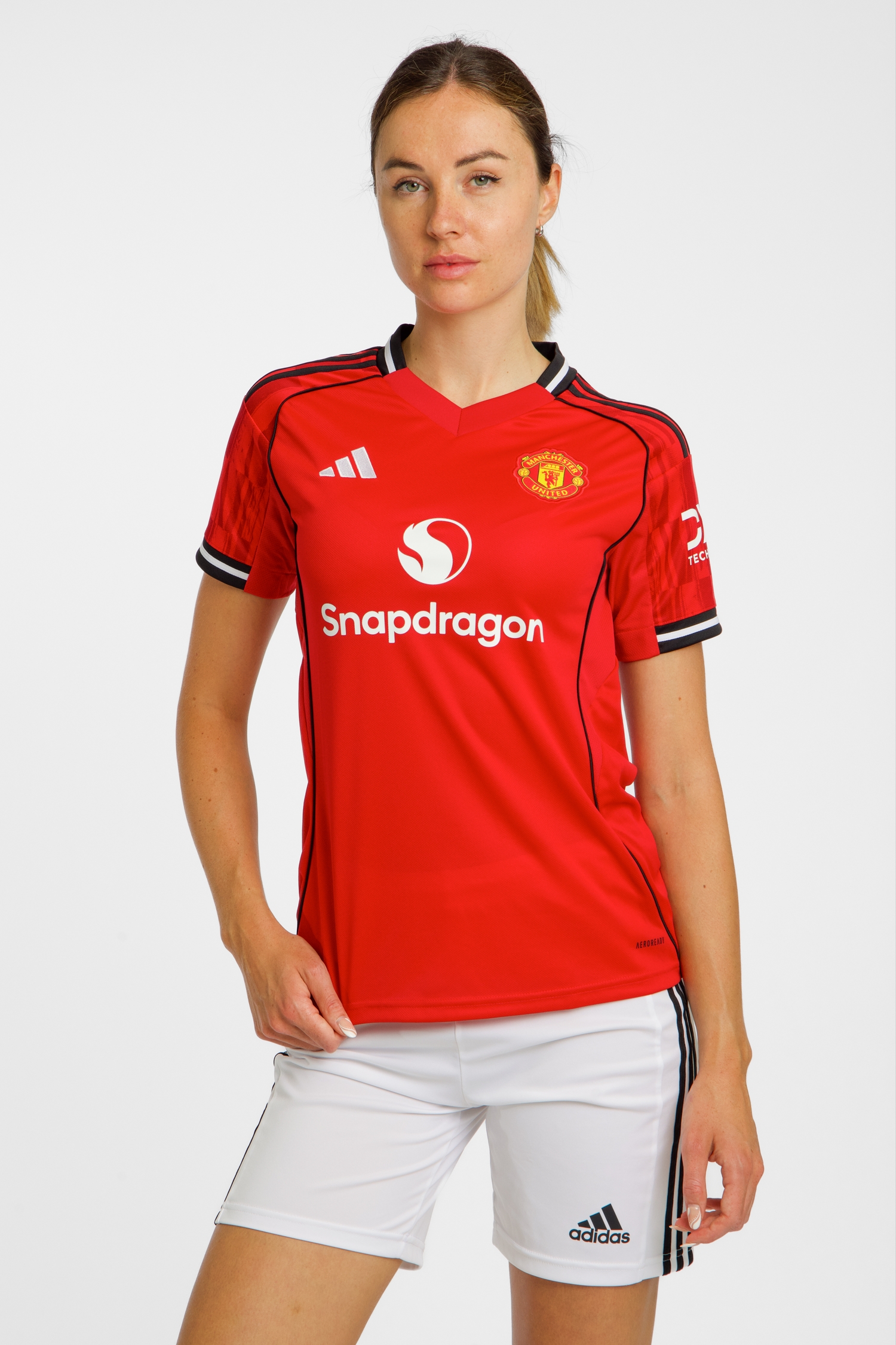 Image of adidas Manchester United Home Replica Damen Fussballtrikot 25/26 Rot, Damen, Größe: L