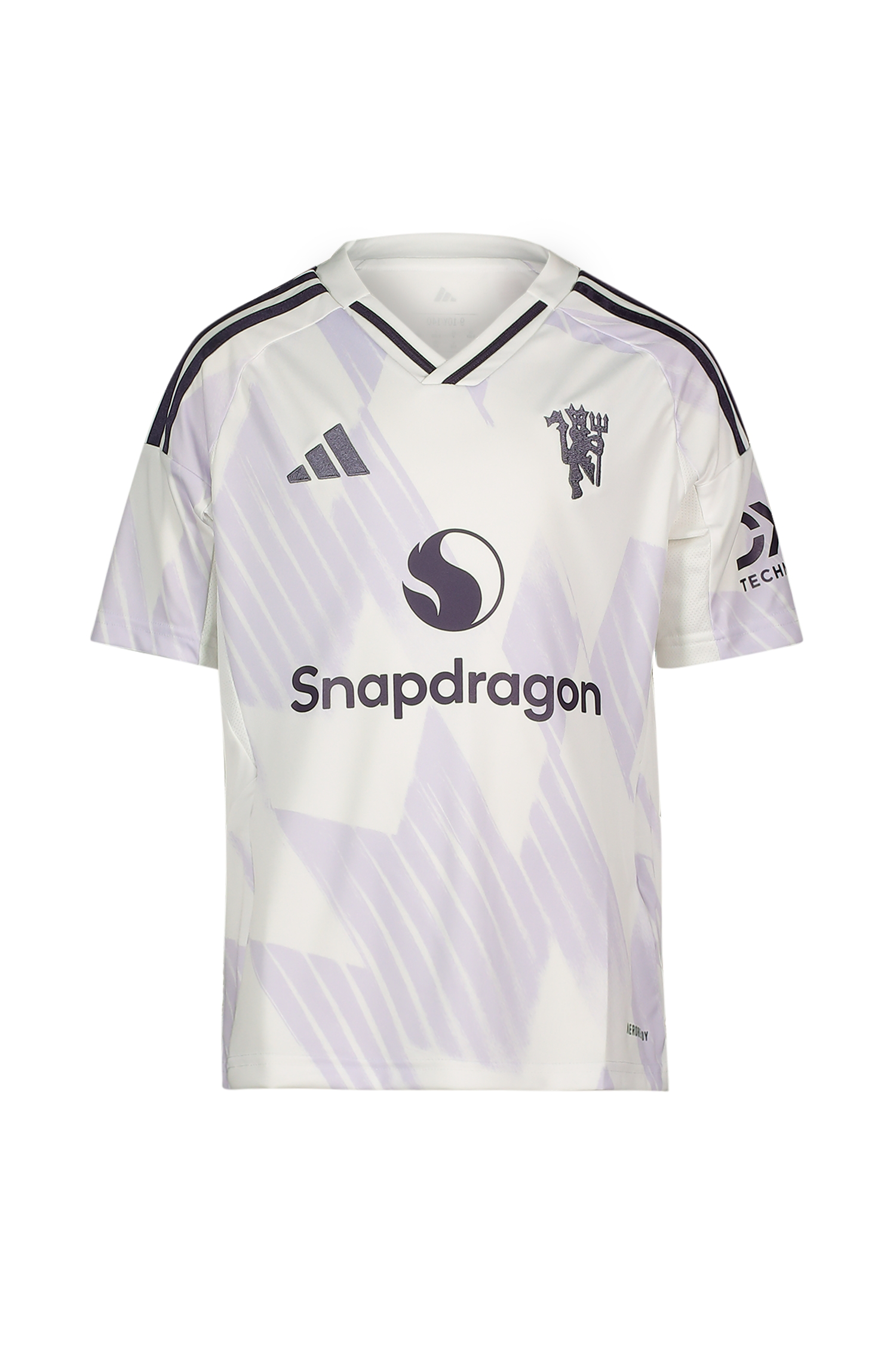 Image of adidas Manchester United Away Replica Kinder Fussballtrikot 25/26 Weiss, , Größe: 128