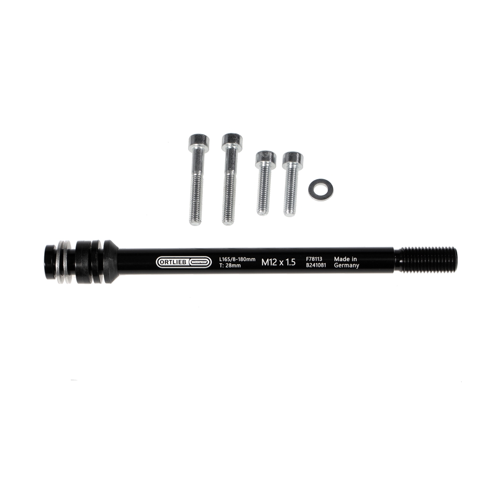 Image of Ortlieb Thru Axle M6-Connector 1.5 mm Adapter Schwarz, , Größe: ONE SIZE